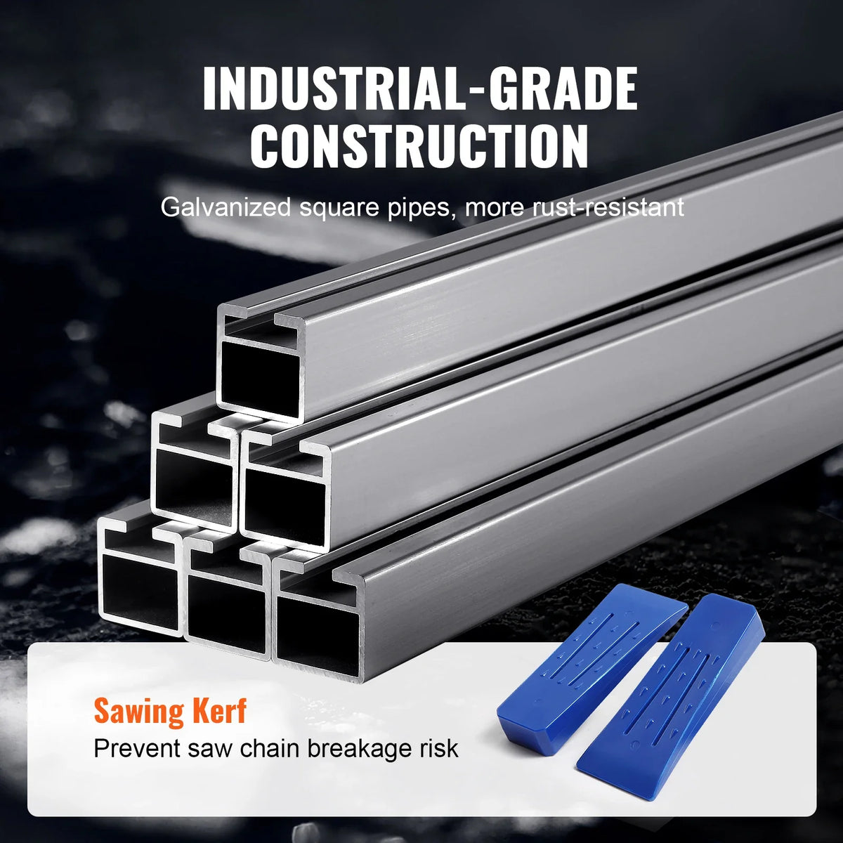 Chainsaw Mill Portable Milling Guide Bar Sawmill Adjustable Width Wood Lumber Cross Cutting Galvanized Steel Chainsaw Mill