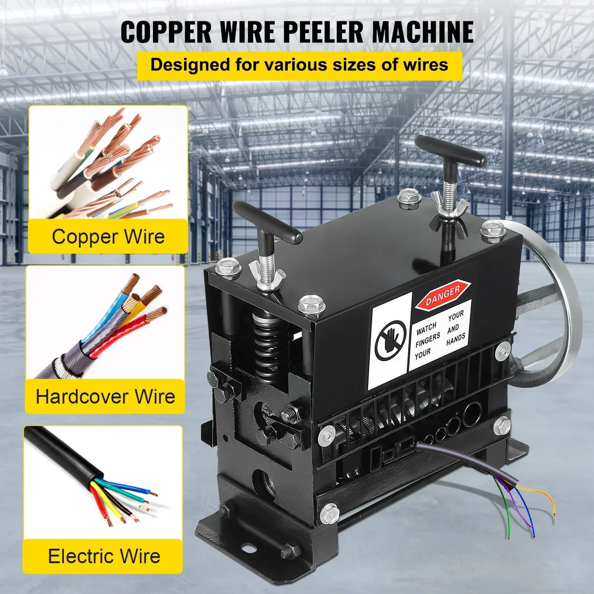 Manual Wire Stripping Machine Hand Cranked Wire Stripper 1-20mm 1.5-38mm 1-40mm for Stripping Cable Scrap Copper Recycle