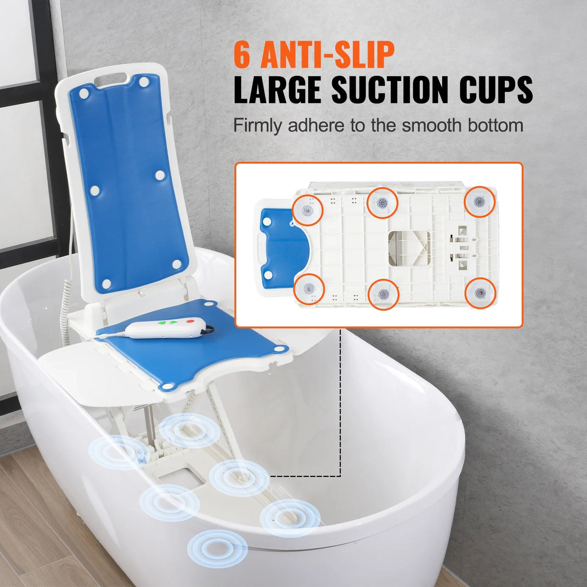 Electric Chair Lift Devices to Lift Elderly off Floor Height Adjustable Support Up to 310 LBS  for Seniors Patient Elderly
