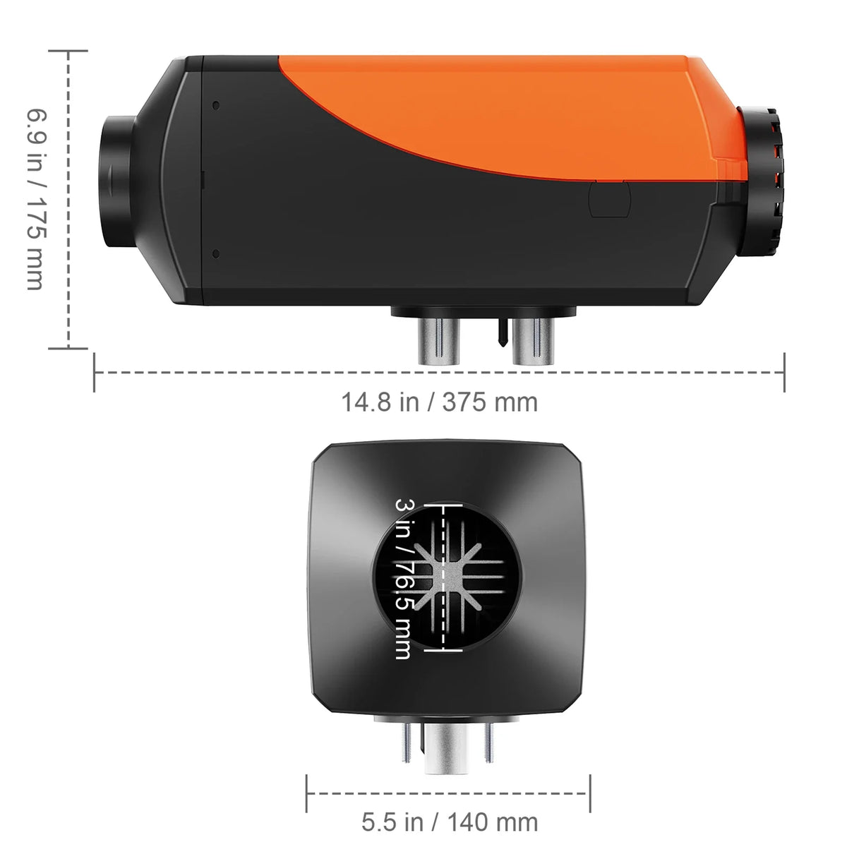 12V Diesel Heater with Remote Control and LCD Display, Rapid Heating for RV Trailer Camper Van Boat And Indoors