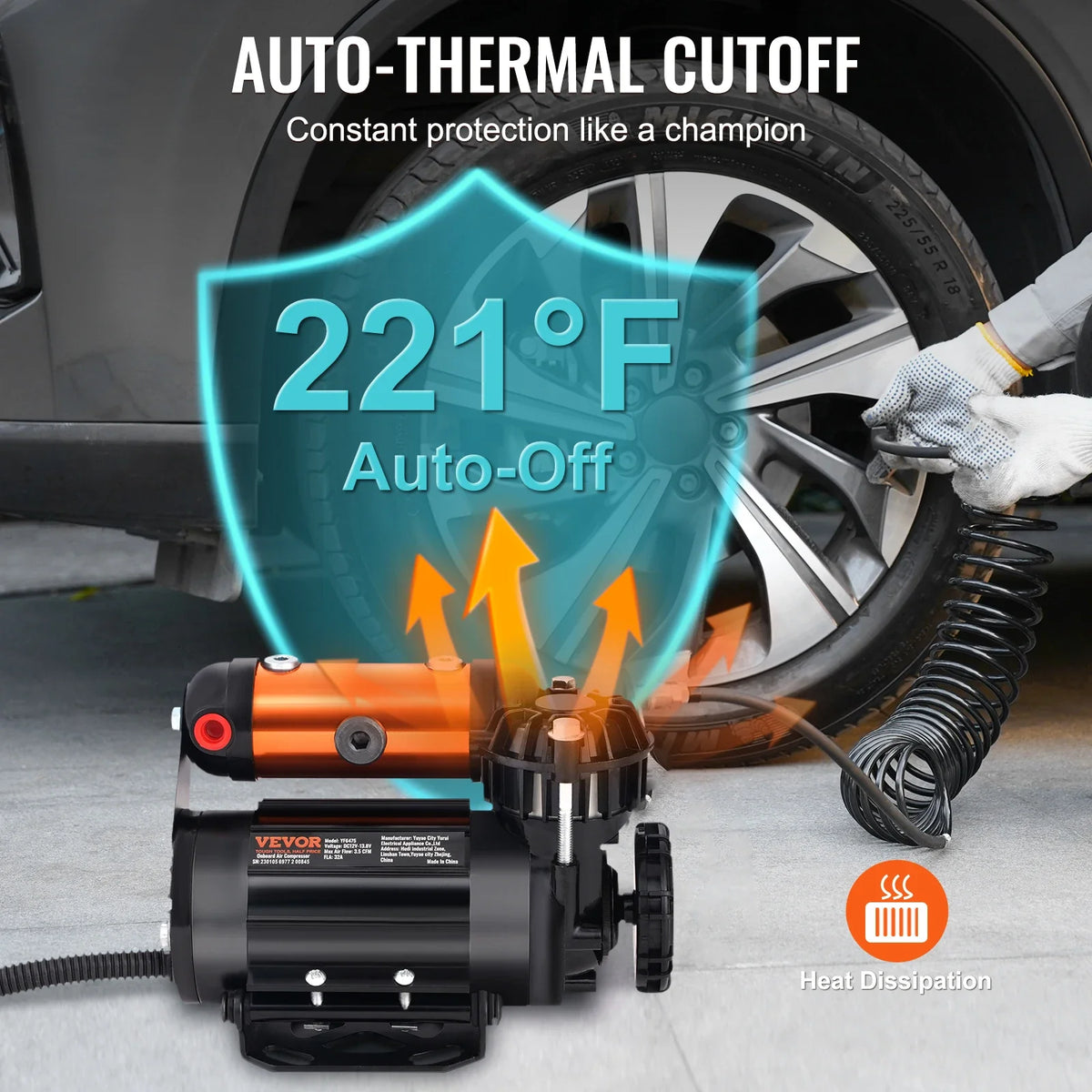 150PSI Onboard Air Compressor Kit Tire Inflator 3.5CFM Air Pump for SUV Compatibility with Air tools Air horns Lockers