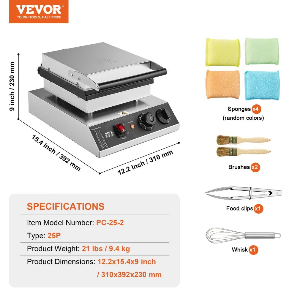 Nonstick Electric Waffle Maker Mini Dutch Pancake Baker Waffreras Kitchen Home Appliance Snack Gaufriers Crepe Machine