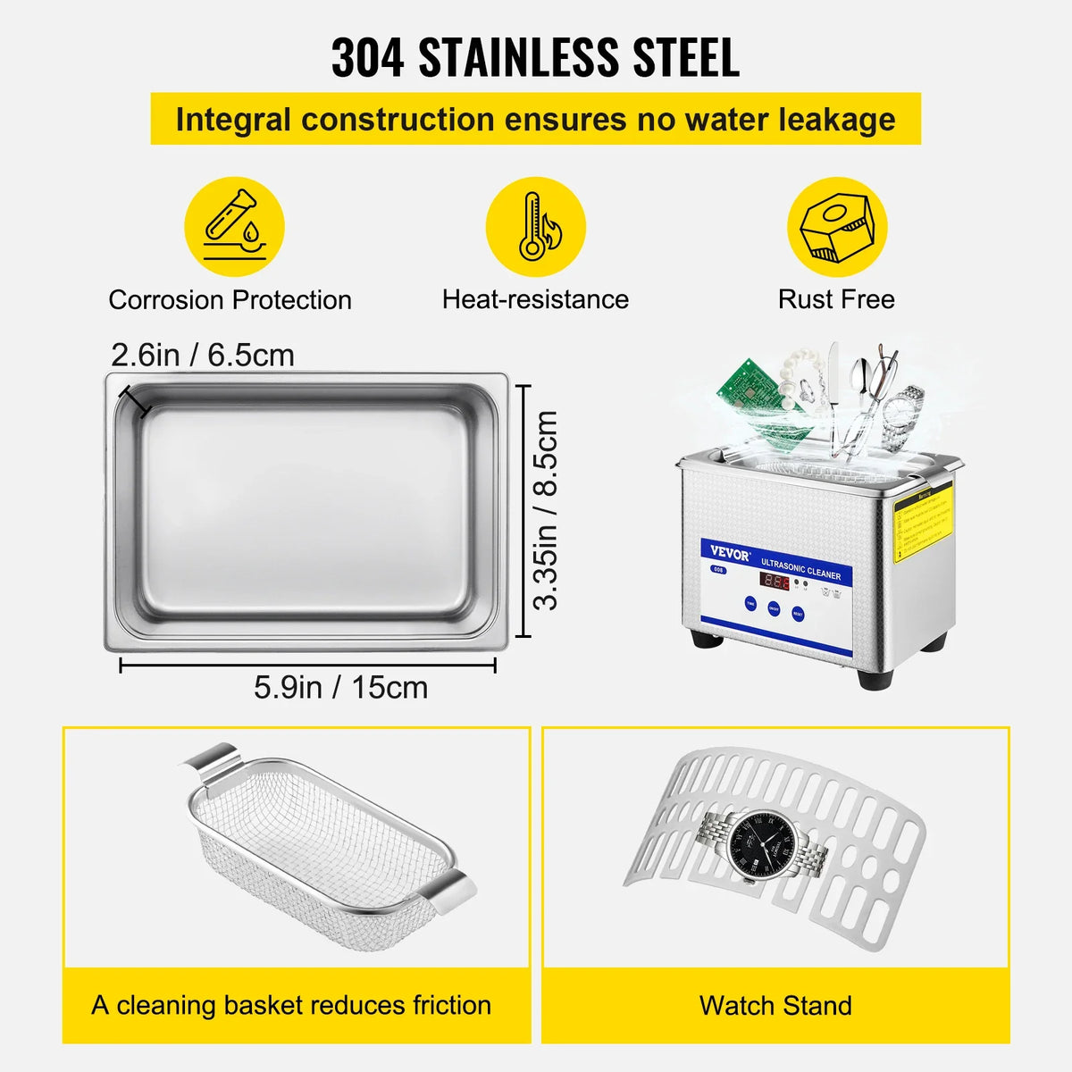 Home Appliance 0.8L 2L 3L 6L 15L Ultrasonic Cleaner Portable Washing Machine Dishwasher Lave-Dishes Ultrasound Bath Sonic