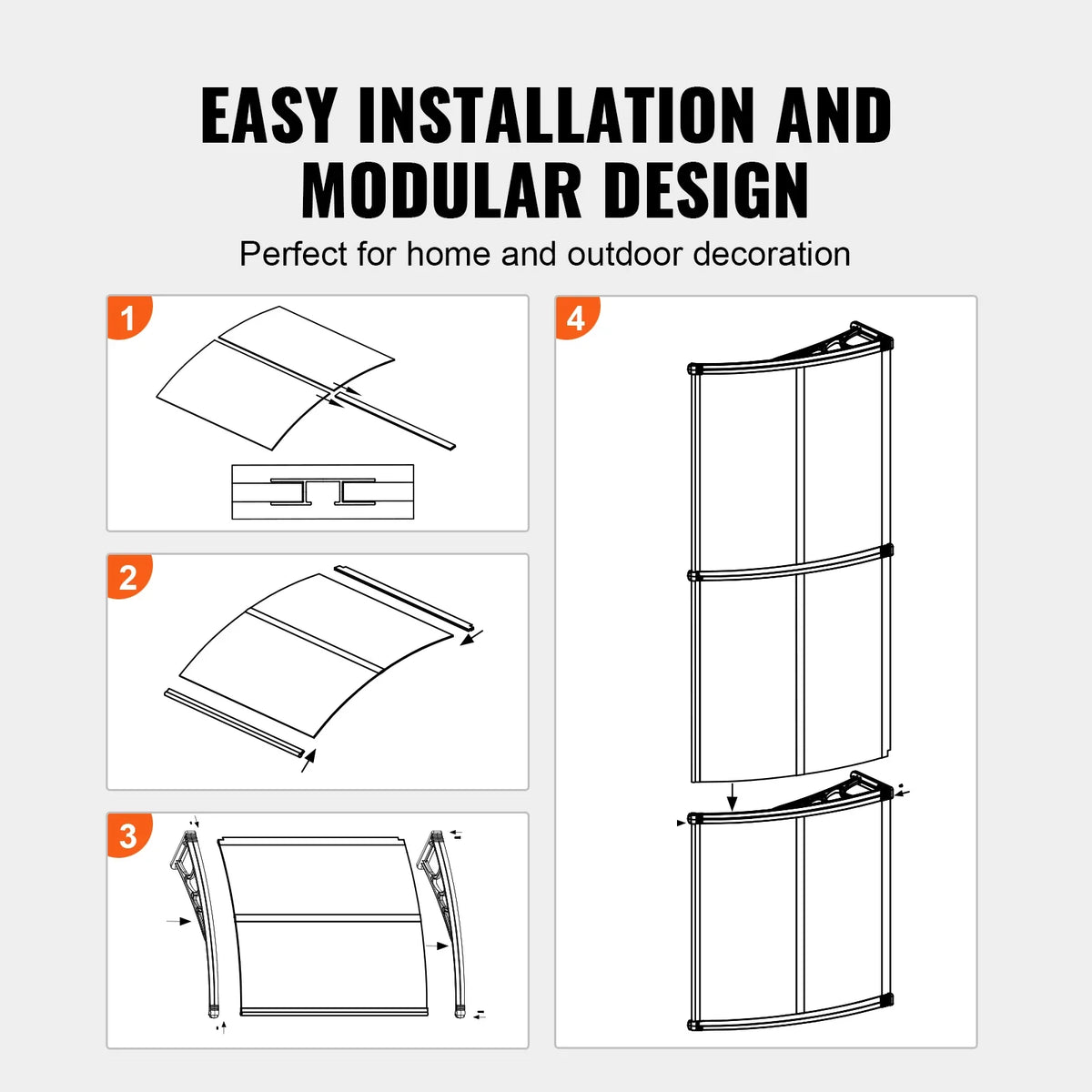 Front Door Overhang Awning Outdoor Window Door Awning Entry Door Window Awning Exterior Sun Shutter Rain Snow Protection
