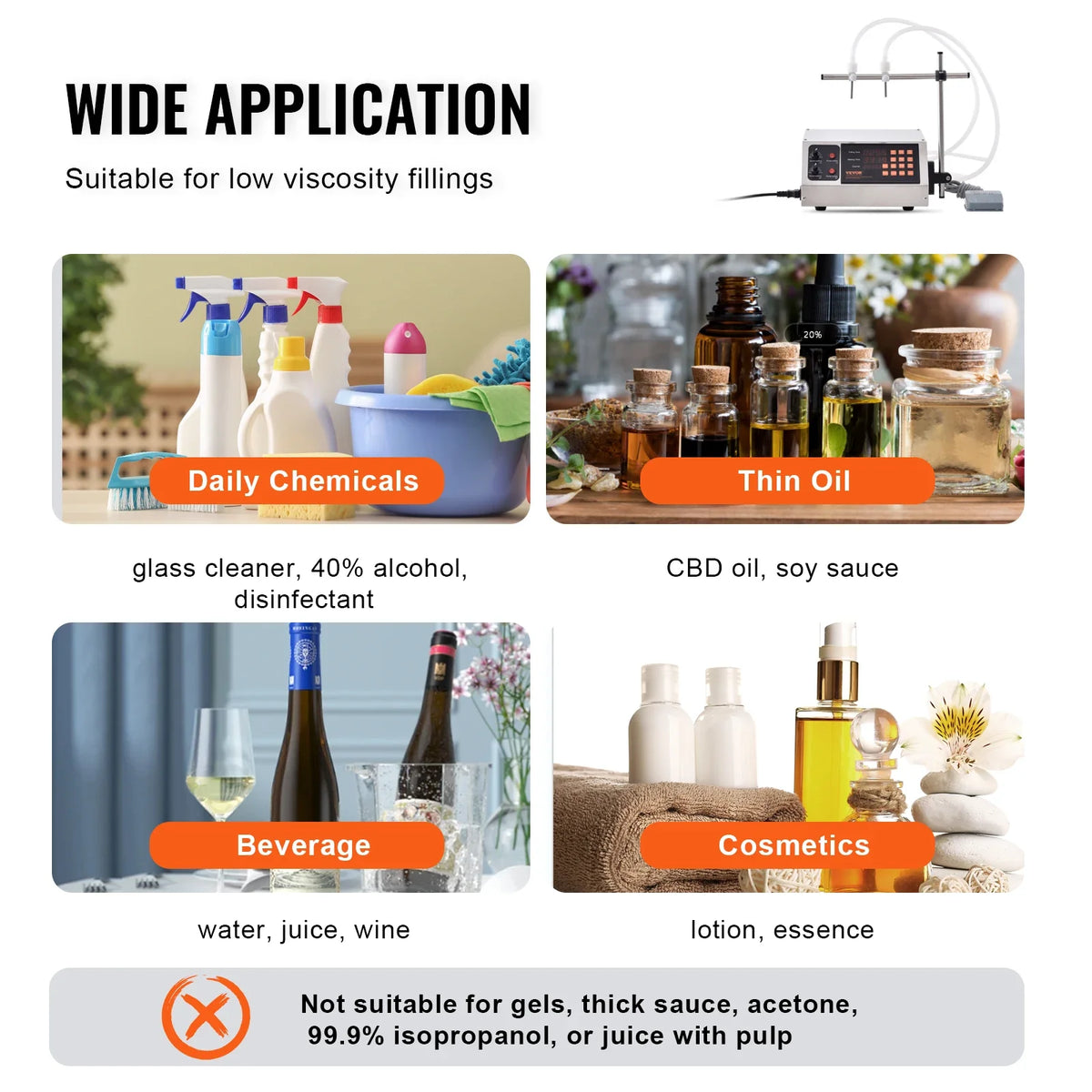 30-4000ml Liquid Filling Machine Double Nozzle Automatic Bottle Filler with Digital Control for Milk Water Wine Beverage