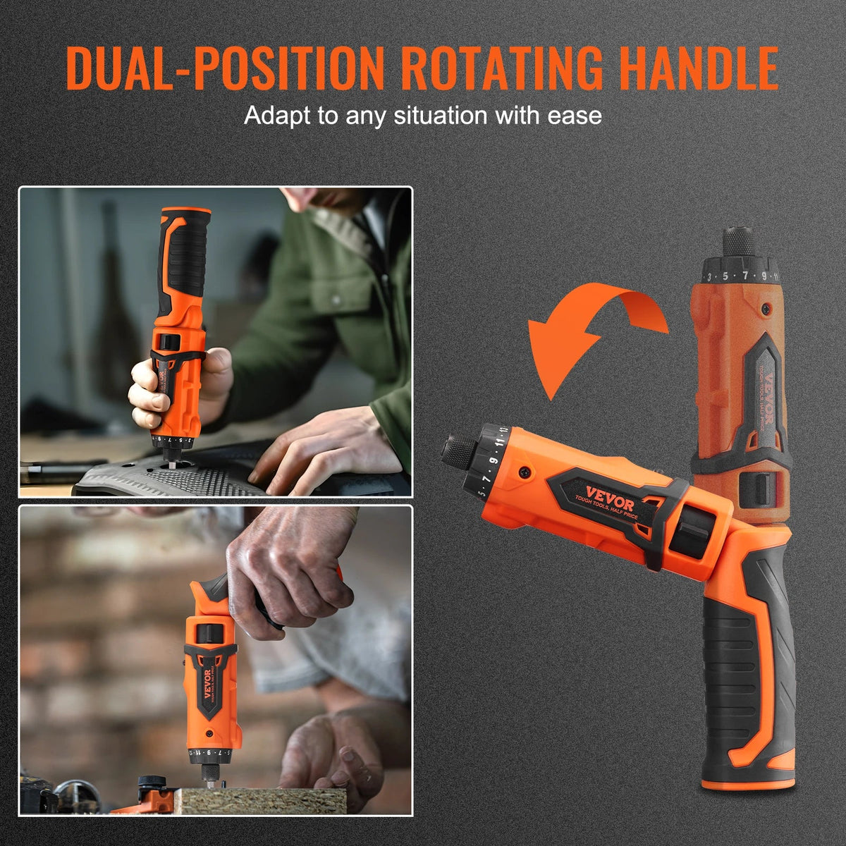 Cordless Screwdriver 8V 7Nm Electric Screwdriver Rechargeable Set with 82 Accessory Kit and Charging Cable LED Light