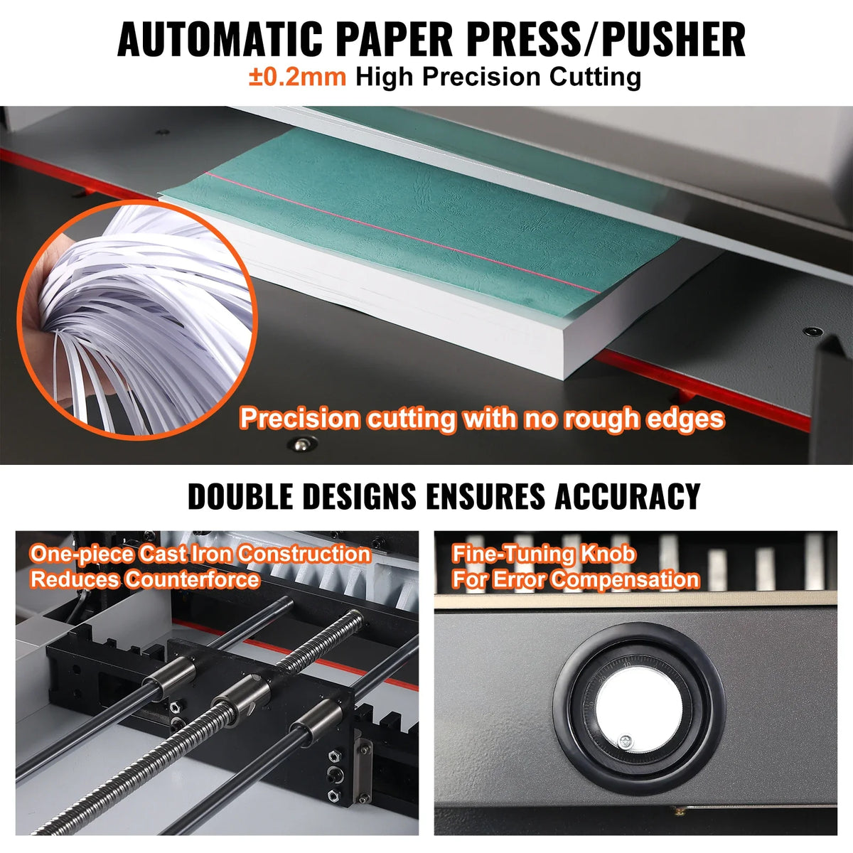 Electric Hydraulic Paper Cutter, Heavy Duty Paper Cutter Machine 26" /660.4mm Cutting Width, 3.14"/80mm Cutting Thickness