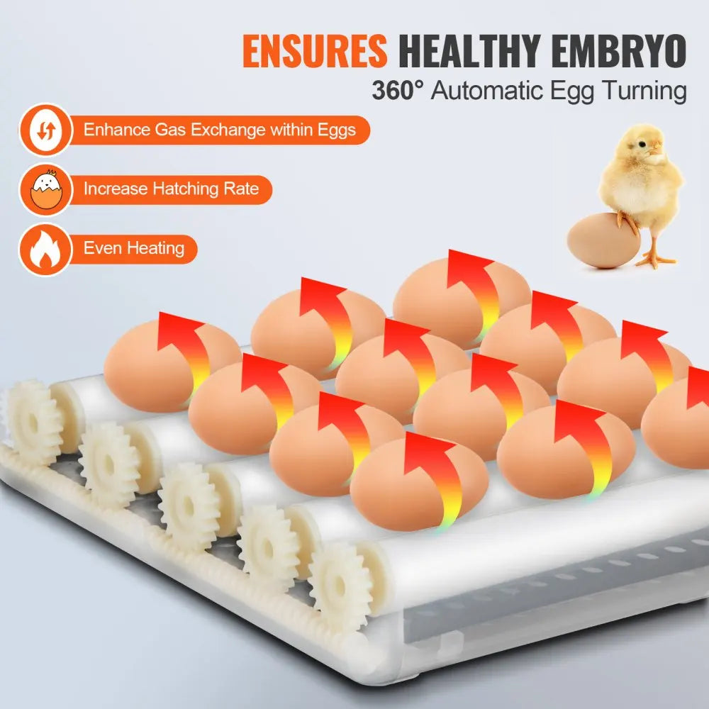 Egg Incubator  Incubators for Hatching Eggs  Automatic Egg Turner with  Temperature and Humidity Control  Poultry Hatcher