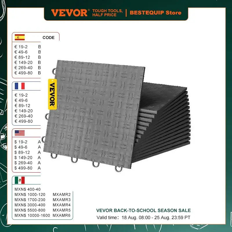 Garage Flooring Tiles 12"x12" 25 Or 50 Pack Graphite Interlock Flooring Diamond Garage Floor Suitable For Basement Gym Mat