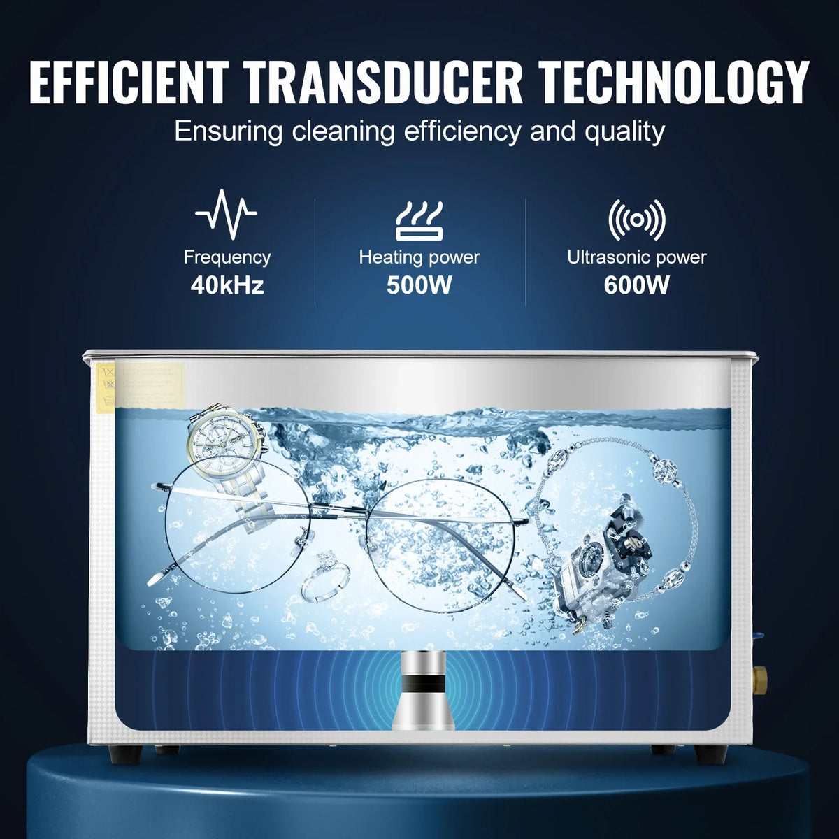 30L Ultrasonic Cleaner Machine Stainless Steel Ultrasonic Cleaning Machine Digital Heater Timer Jewelry Cleaning for Home