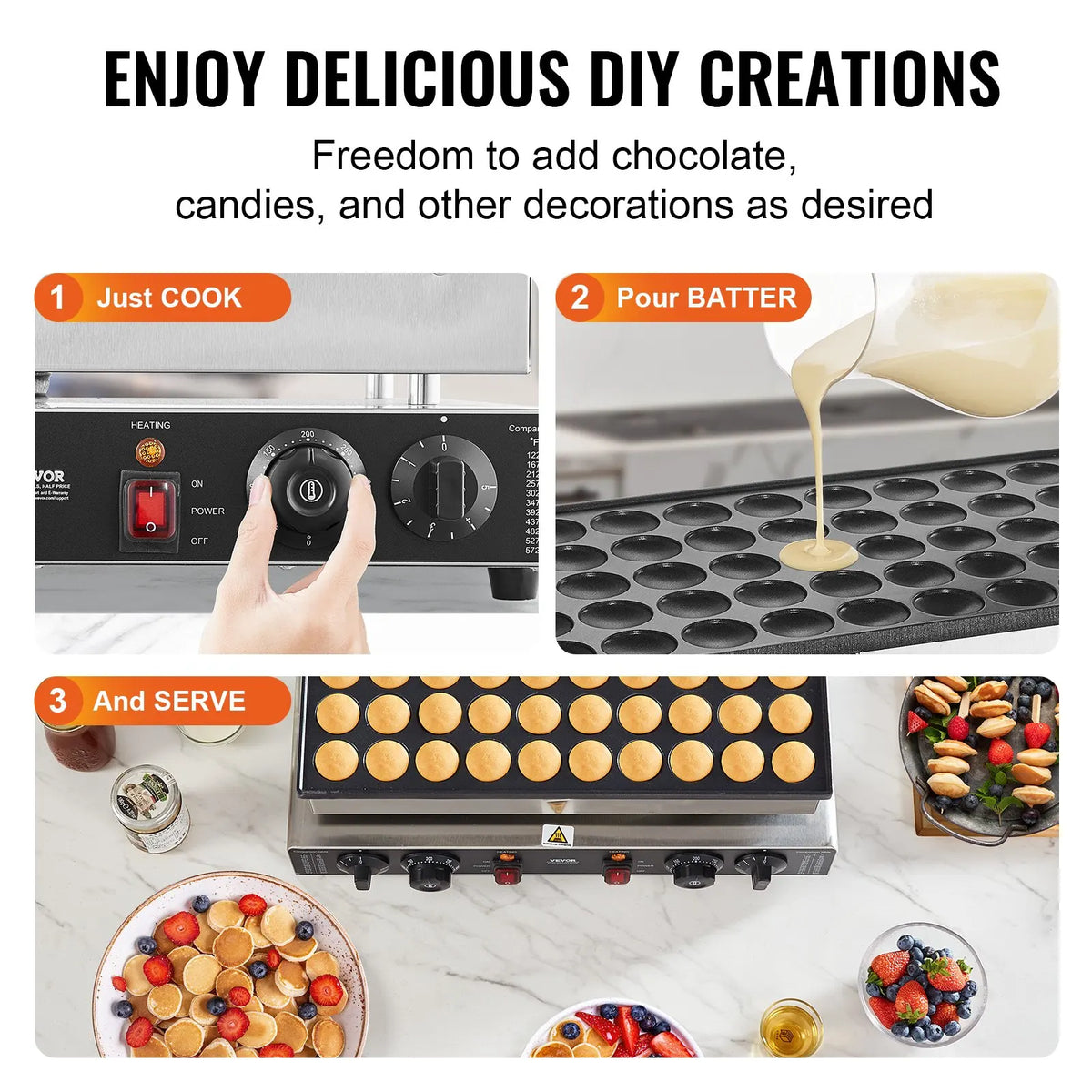 Nonstick Electric Waffle Maker Mini Dutch Pancake Baker Waffreras Kitchen Home Appliance Snack Gaufriers Crepe Machine