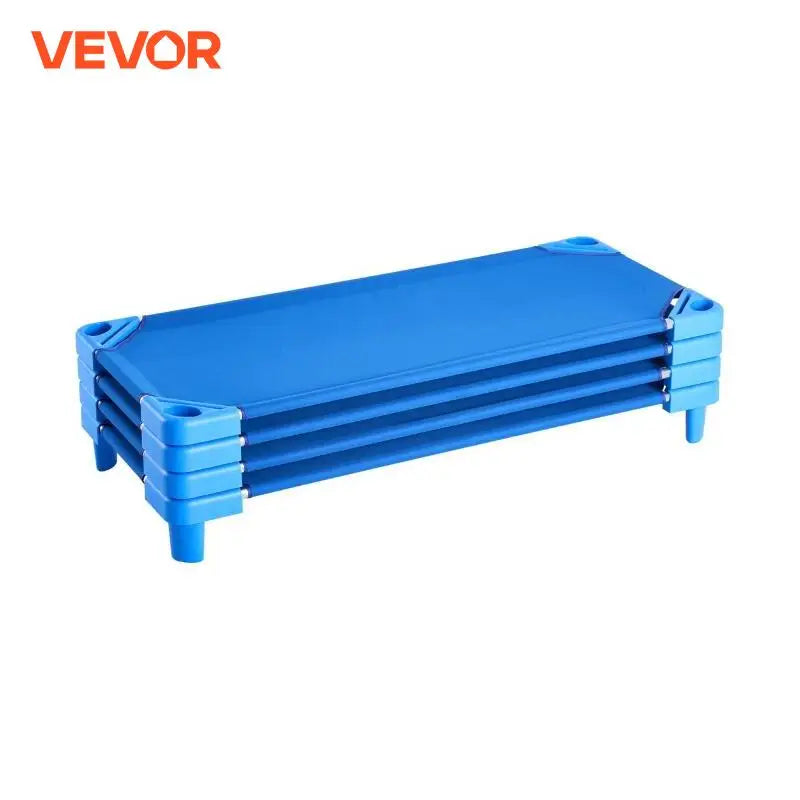 Stackable Kiddie Cot Pack of 4/6 Portable Toddler Nap Cots for Kids Preschool Classroom Daycare Beds for Sleeping Resting
