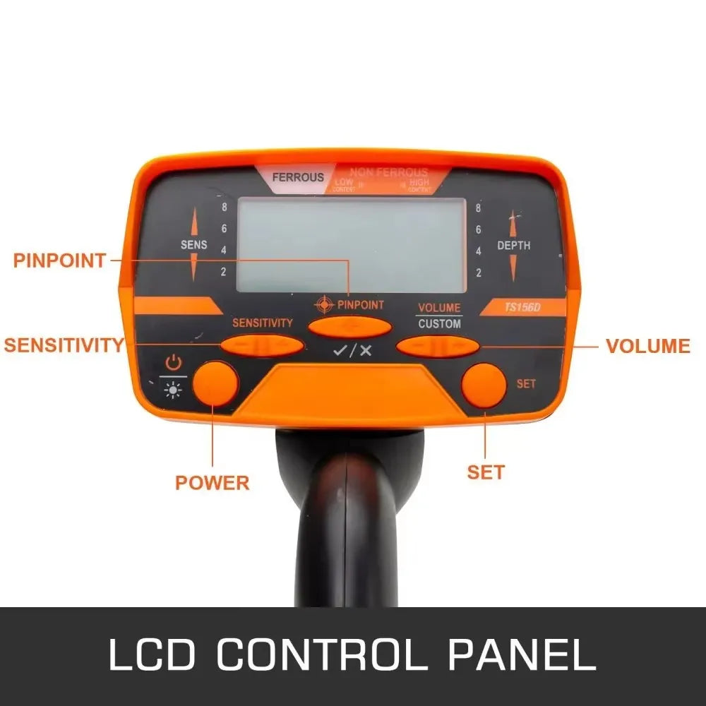 Metal Detector 3010 Disc Underwater Underground High Accuracy LCD Display Metal Detector w/Headphone Shovel Backpack