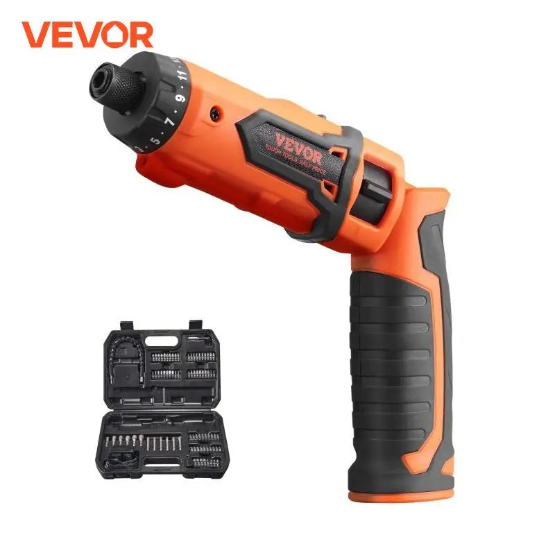 Cordless Screwdriver 8V 7Nm Electric Screwdriver Rechargeable Set with 82 Accessory Kit and Charging Cable LED Light