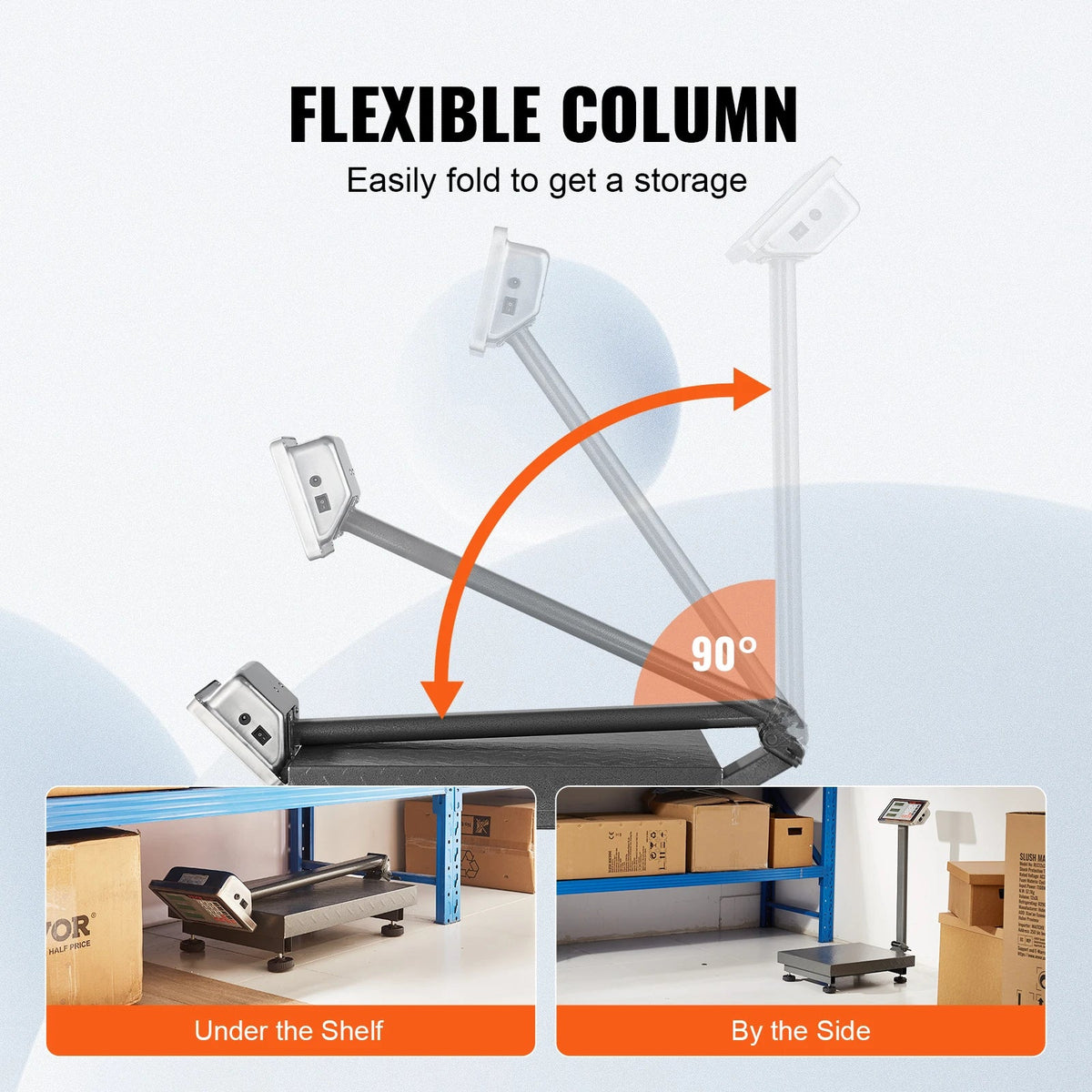 Computing Digital Platform Scale  660 lbs Load with LB/KG, Tare, Price Calculator, Stainless Steel High-Definition Display