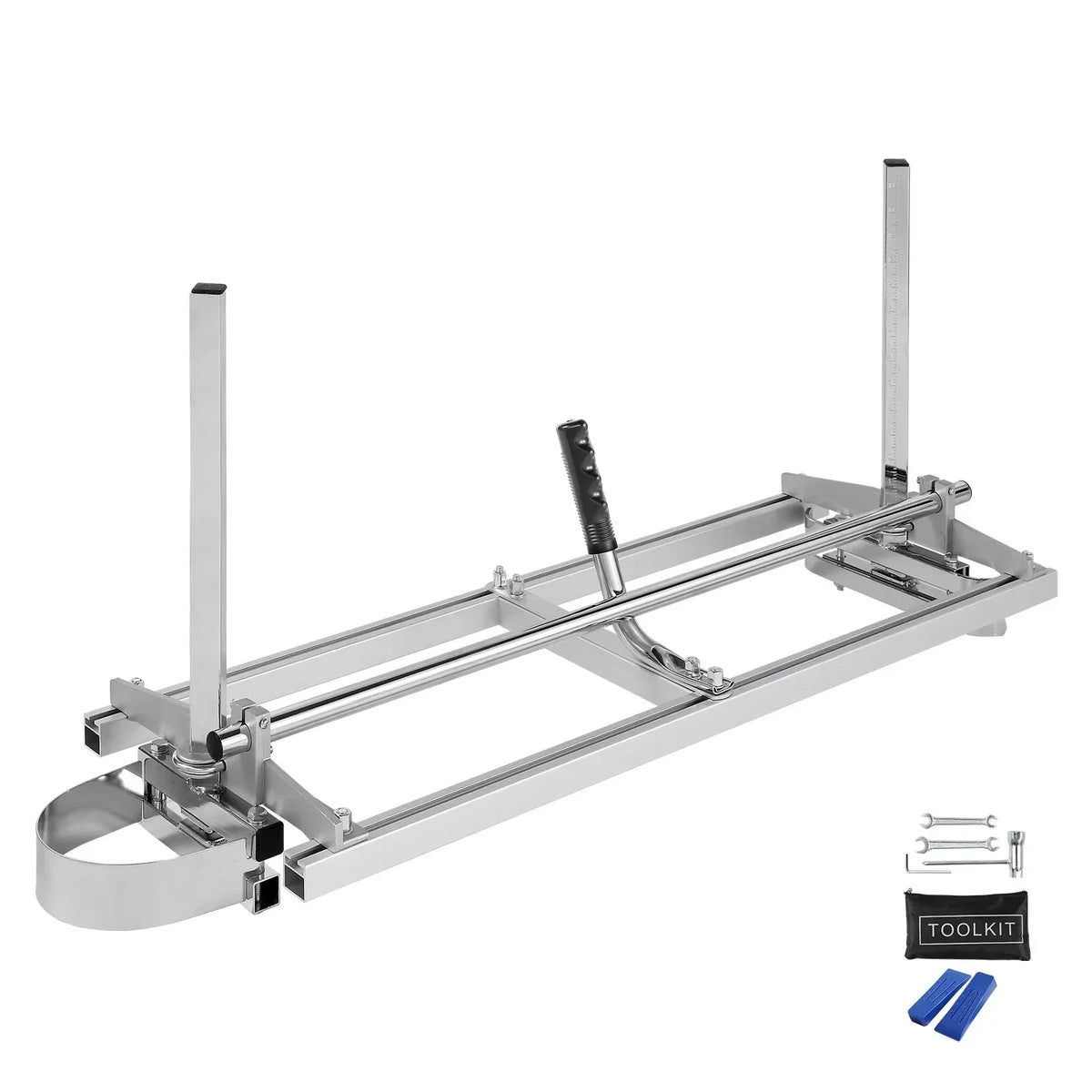 Portable Sawmill 14"-36" Guide Bar Galvanized Steel Chainsaw Planking Wood Lumber Cross Cutting Saw Mill for Woodworkers