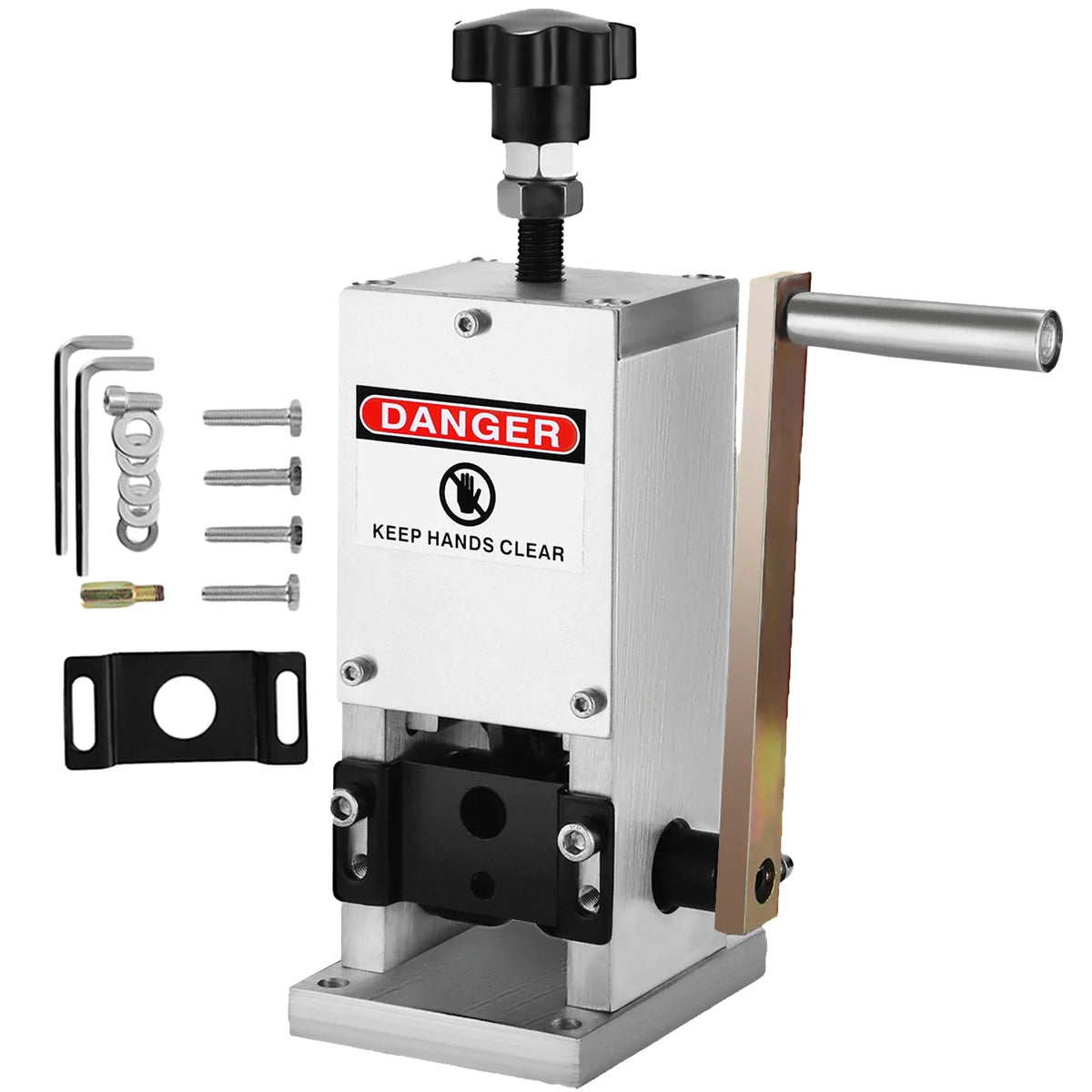 Manual Wire Stripping Machine 0.06-0.98 inches Hand Crank Cable Stripper Cutter Tool Aluminum for Scrap Copper Recycling