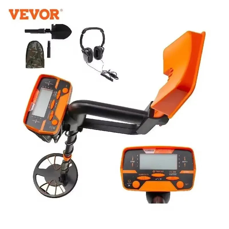 Metal Detector 3010 Disc Underwater Underground High Accuracy LCD Display Metal Detector w/Headphone Shovel Backpack