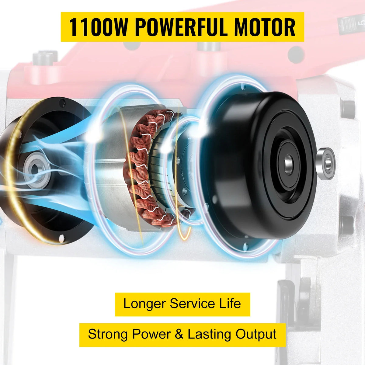 Portable BandSaw 5Inch Cutting Capacity Cordless Variable Speed 10Amp Motor Deep Cut Bandsaw for Metal Wood Pipes Rebar