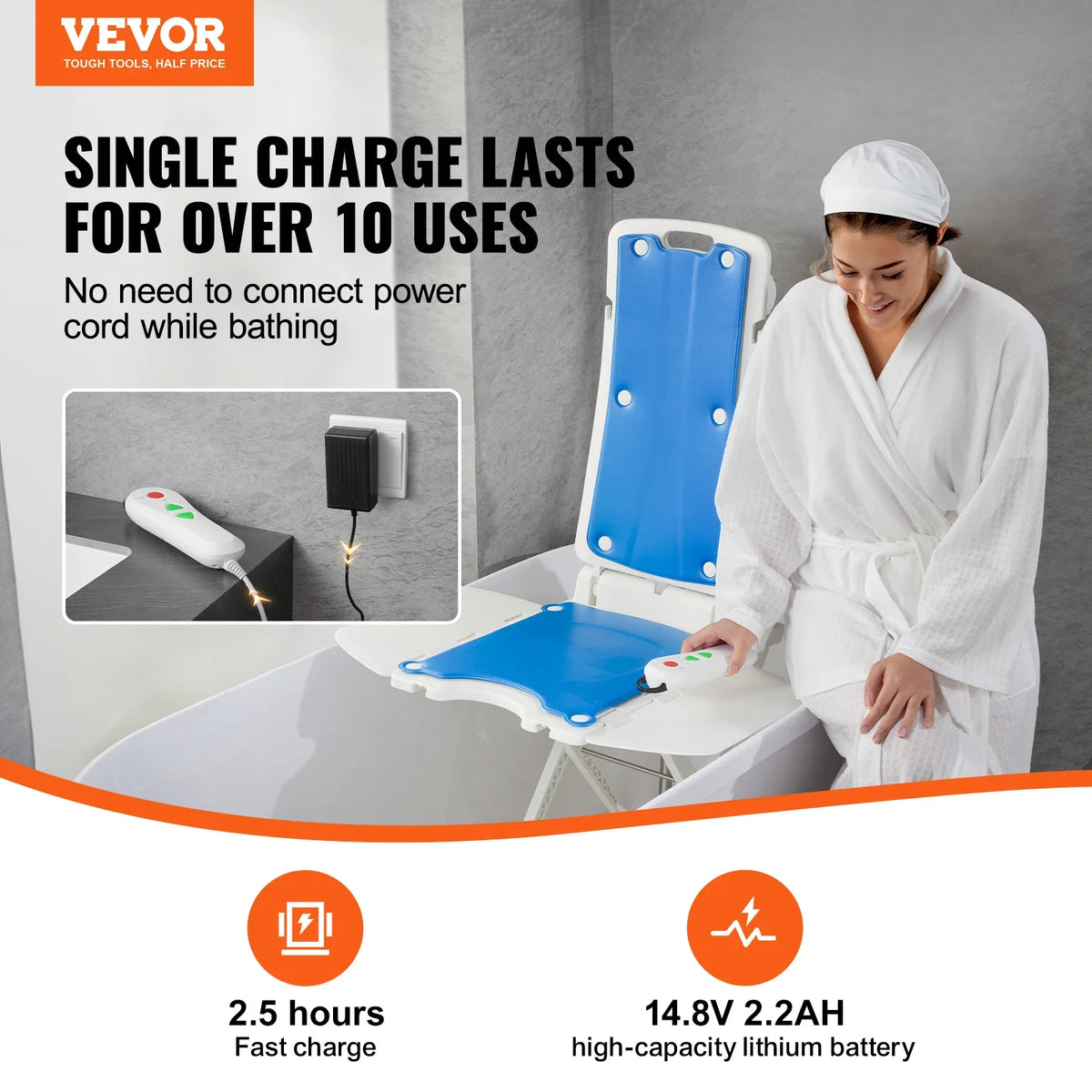 Electric Chair Lift Devices to Lift Elderly off Floor Height Adjustable Support Up to 310 LBS  for Seniors Patient Elderly