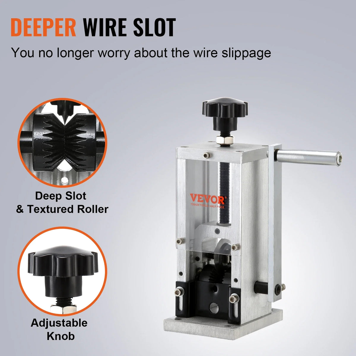 Manual Wire Stripping Machine Copper Stripper 0.06''-1.18'' Portable Aluminum Wire Peeler for Cable Scrap Copper Recycling