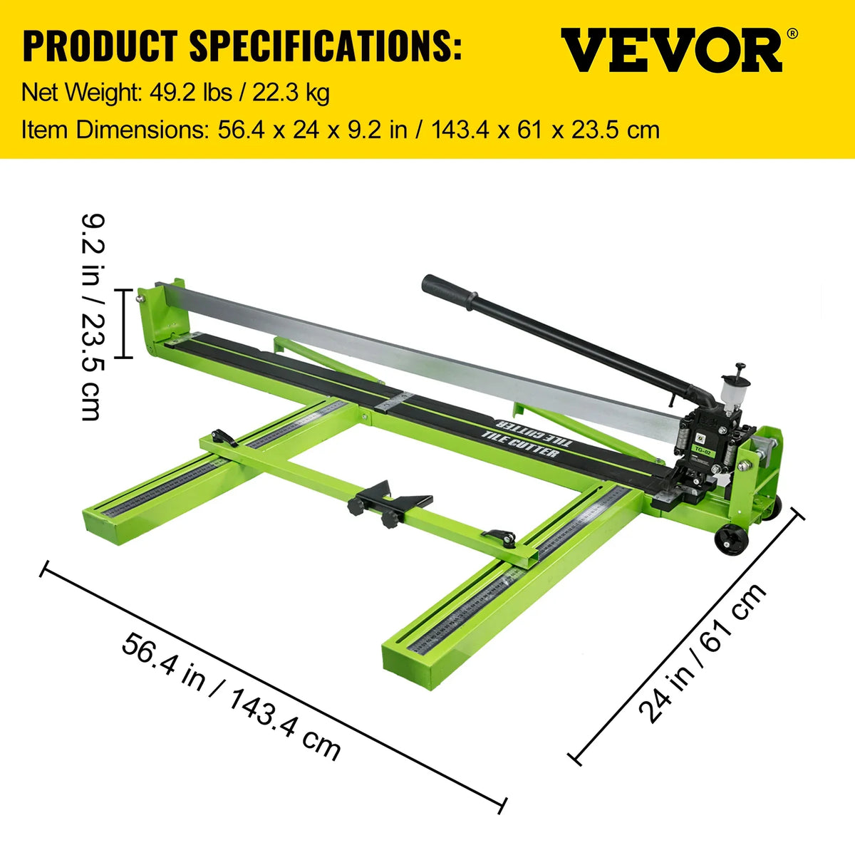 Manual Tile Cutter Infrared Laser Positioning Floor Cutter Push Knife Professional Hand Tool for Cutting Porcelain Ceramic