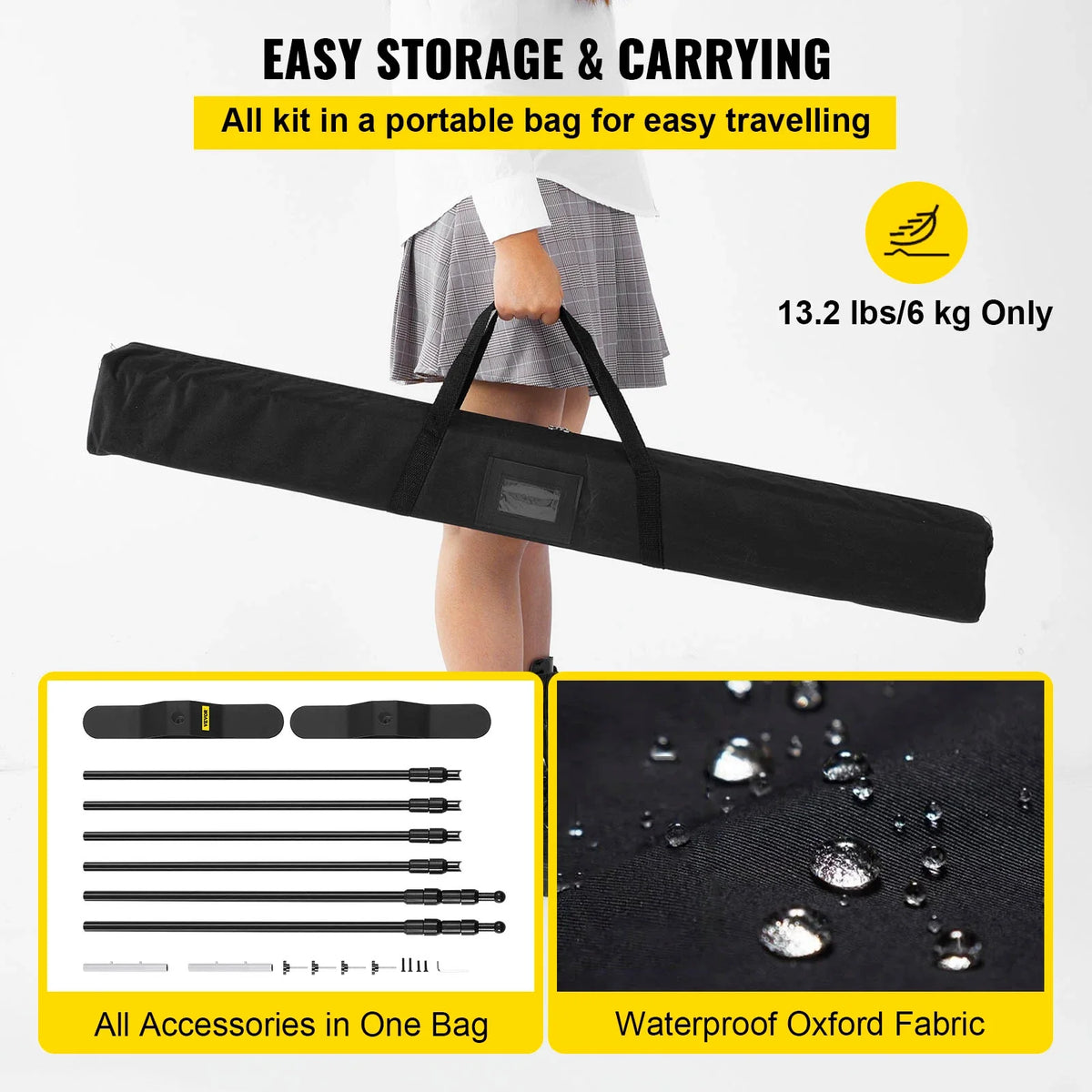 10 x 8 Ft,8 x 8 Ft Backdrop Banner Stand Adjustable Height & Width for Trade Show Wall Exhibitor Photo Booth Background