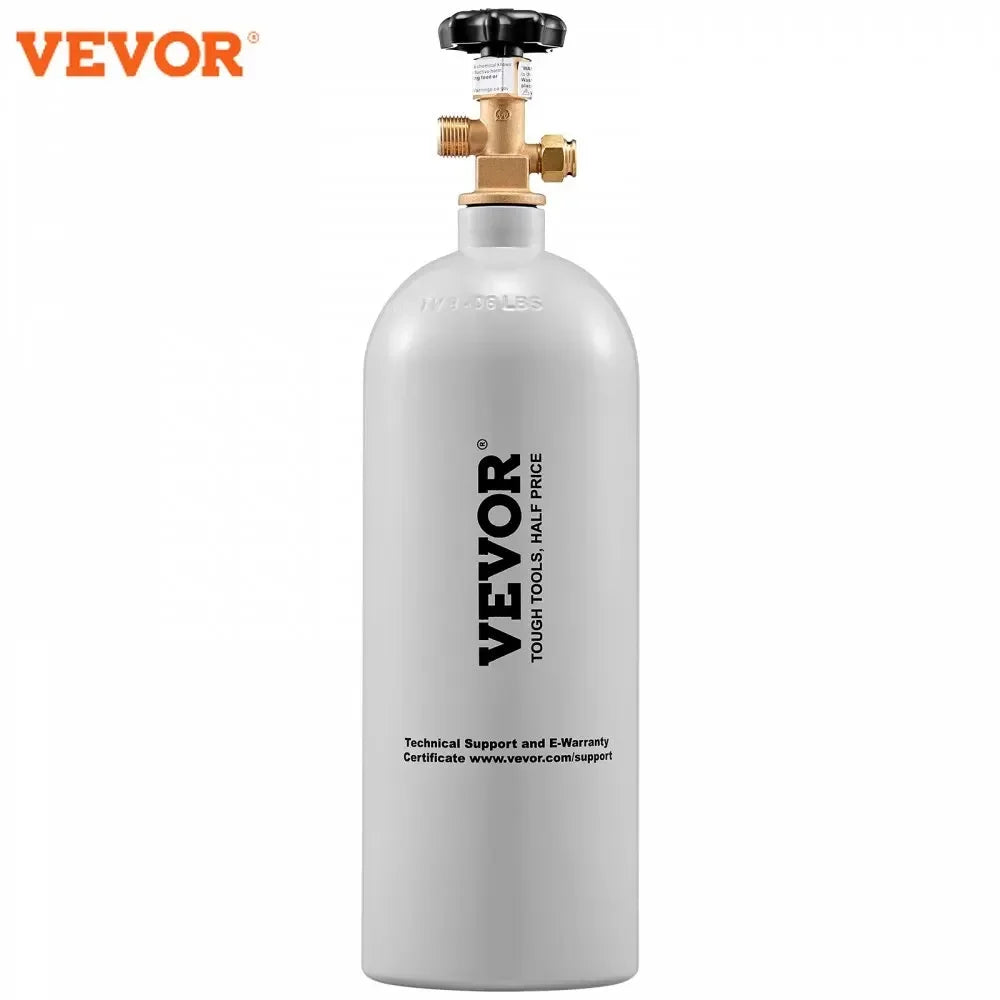 5Lbs CO2 Tank Aluminum Gas Cylinder Brand New CO2 Cylinder with Gray Spray Coating CO2 Tank with CGA320 Valve
