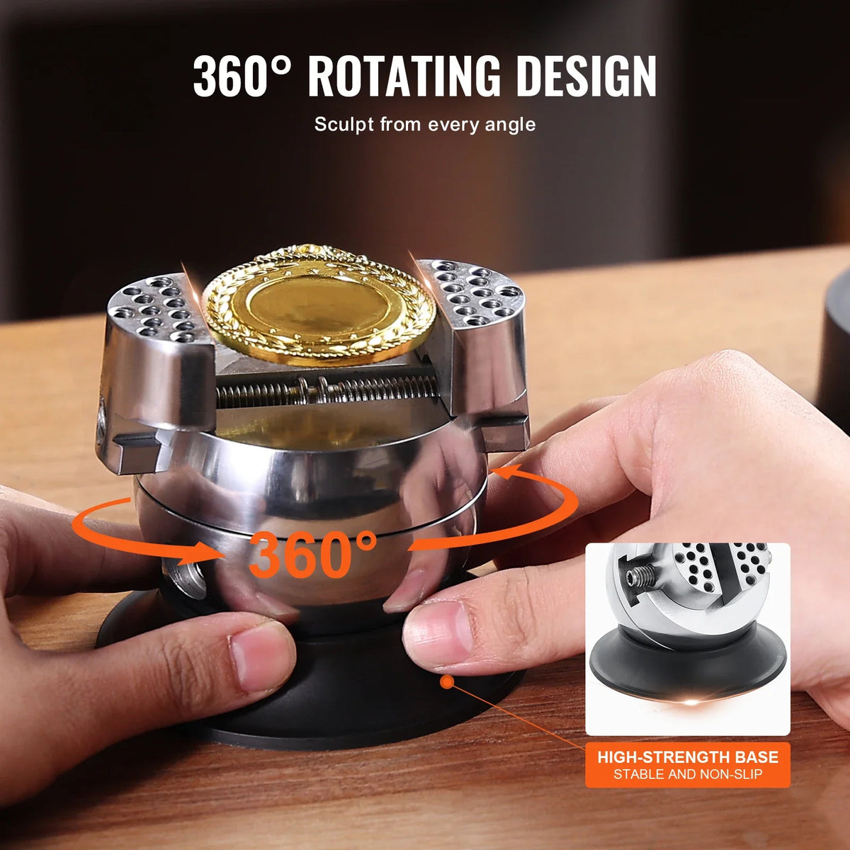 2Kg Mini Engraving Ball Vise Full Set 3inch Jewelry Equipment Diamond Stone Block Ring Adjustable Carving Setting Tools