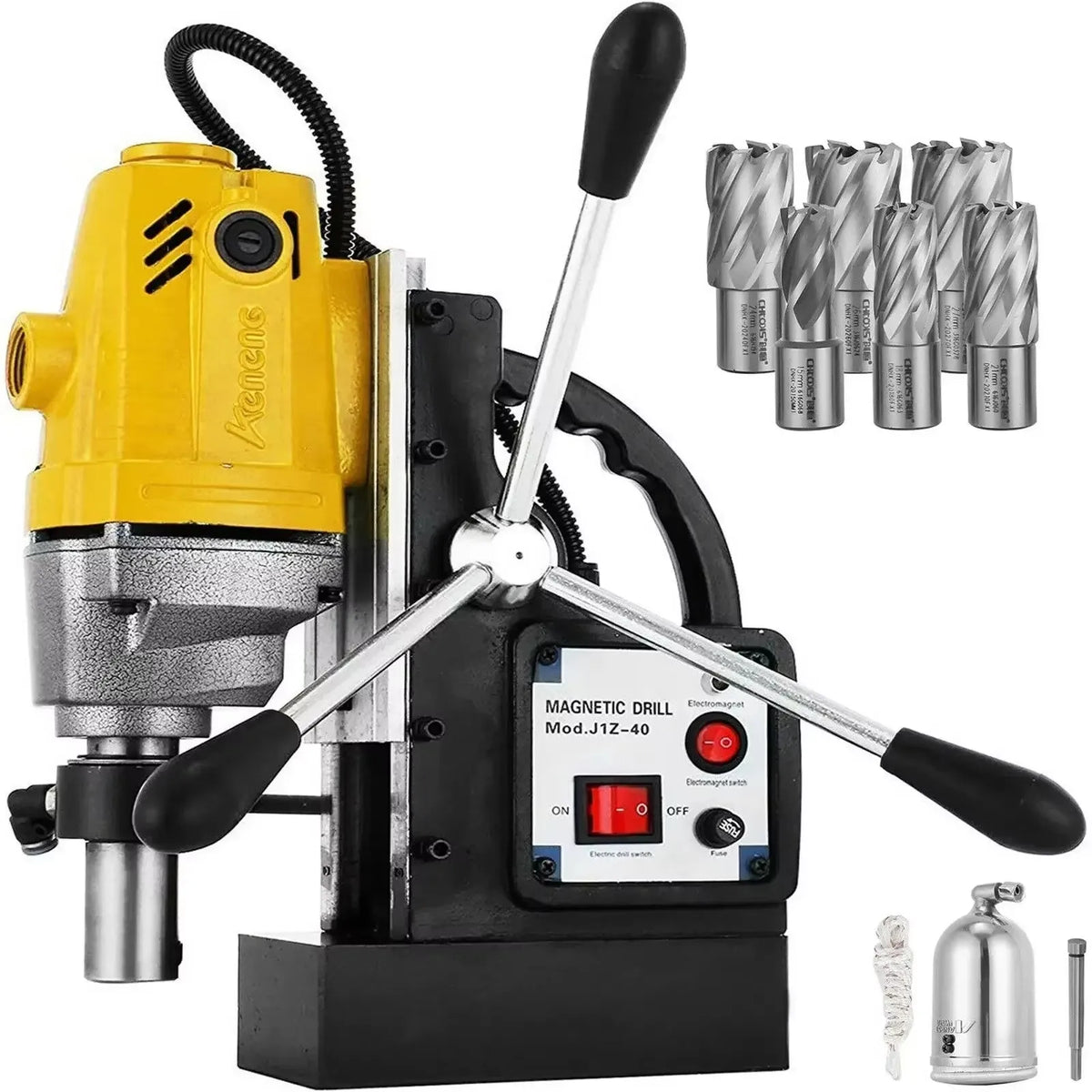 Magnetic Drill Press 980/1100/1200W Electric Bench Drilling Rig Machine for Engineering Steel Structure MD40 MB23 BRM35 ﻿