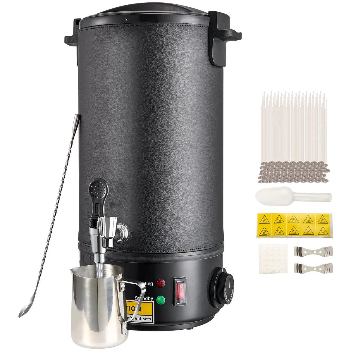 5/10L Wax Melter for Candle Making,Extra Large Electric Wax Melting Pot,w/Easy Pour Spout & 9level Temp Control,Easy Clean
