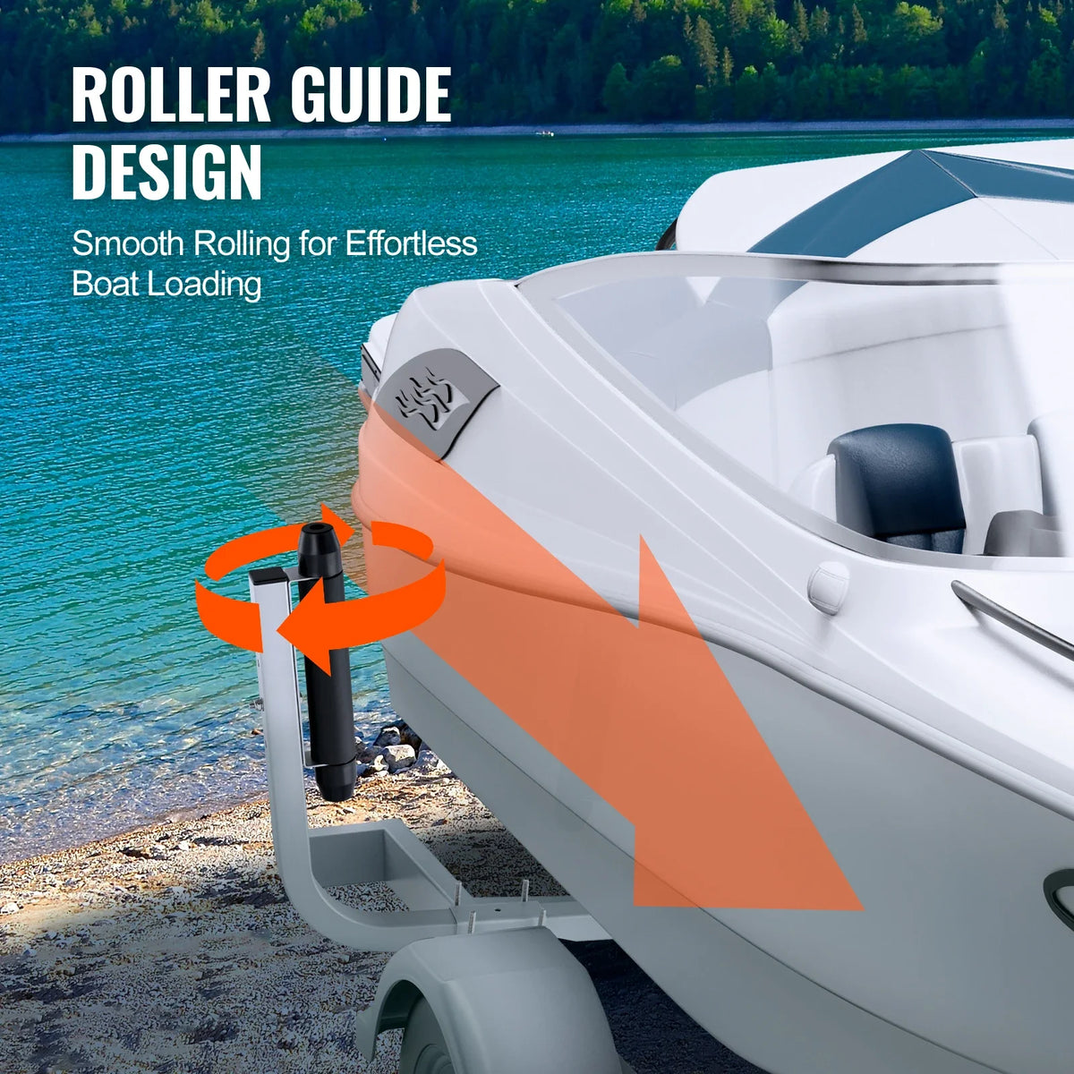 Marine Trailer Guide Set, 20.5” Flexibly Adjustable Poles, Pair of Steel Anti-Rust Guides, for Ski or Sailboat Trailers