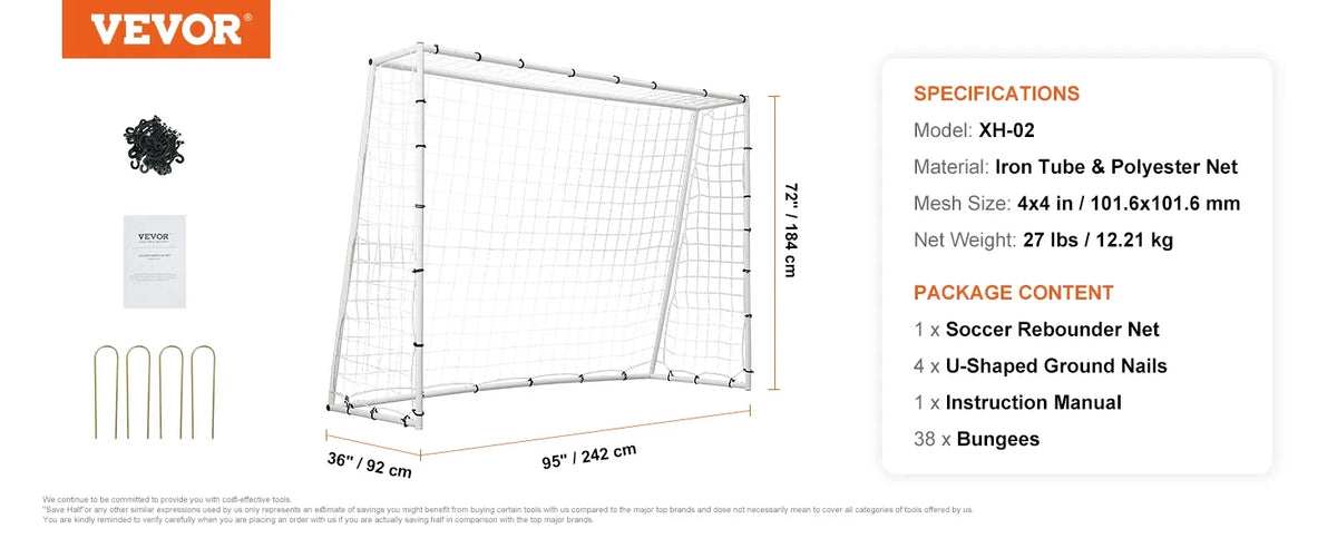 Soccer Rebound Trainer,Iron Soccer Training Equipment,Sports Football Rebounder Wall with Double-Sided Rebounding Net