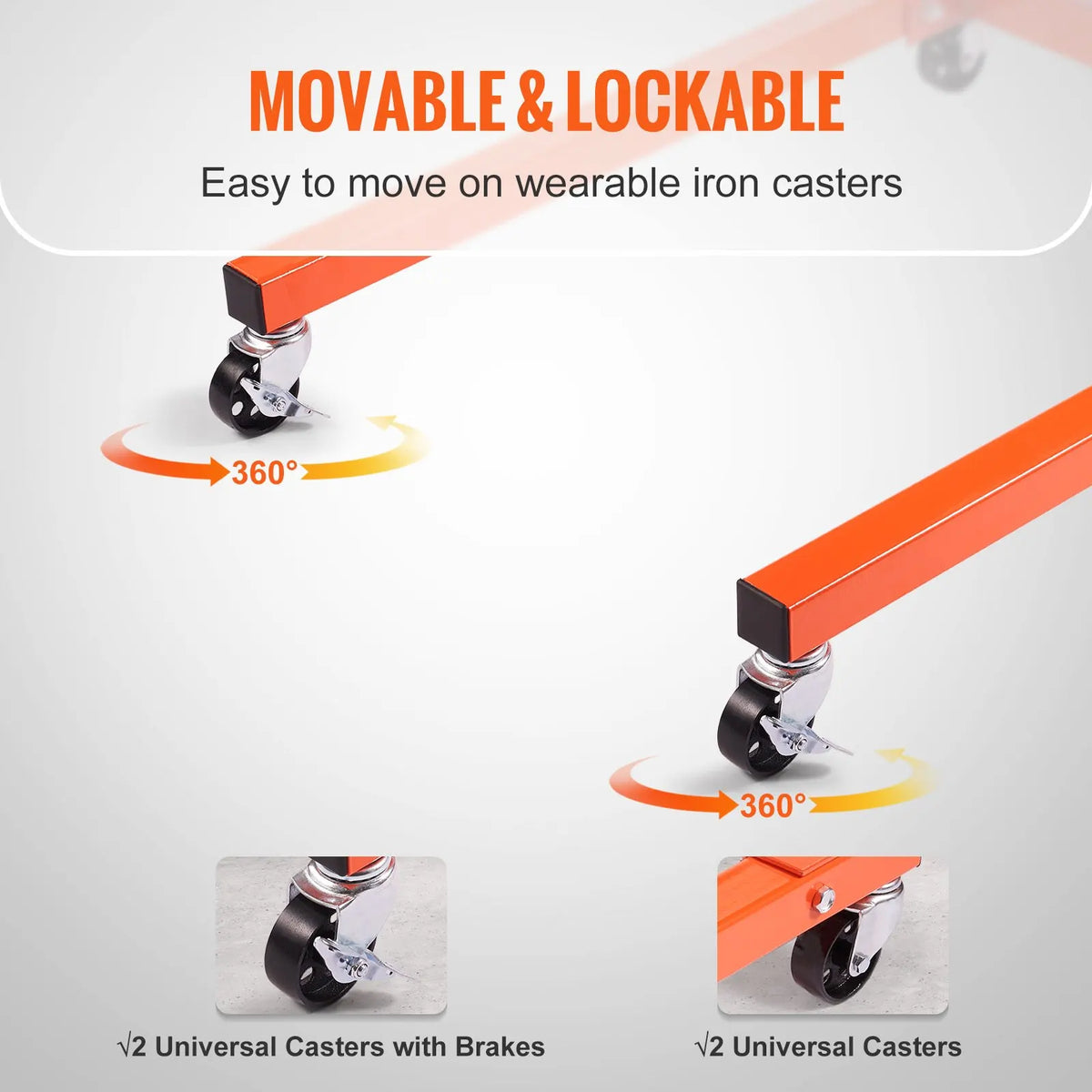 Engine Stand 750/1300/1500 lbs Rotating Engine Motor Stand with 360 Degree Adjustable Head Dolly for Vehicle Auto Repair