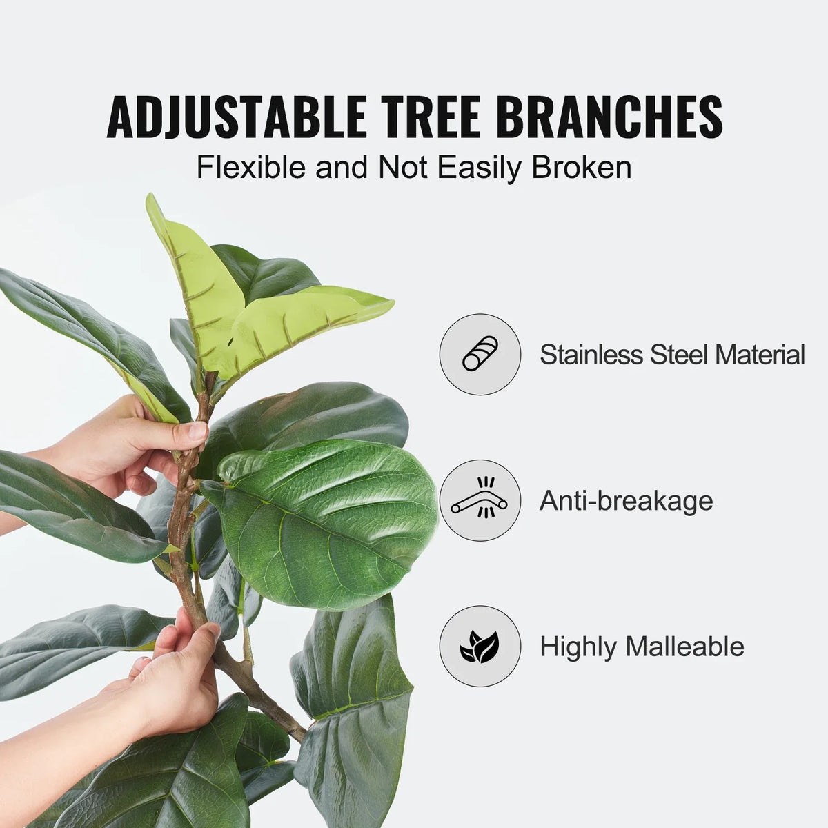 Artificial Olive Tree 4/5/6 FT Tall Faux Plant Secure PE Material & Anti-Tip Tilt Protection Low-Maintenance Tree for Home
