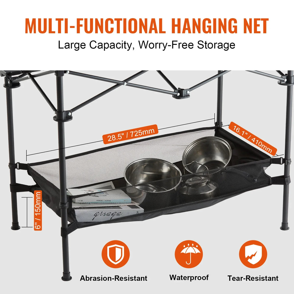 Folding Camping Table Outdoor Portable Travel Tables Lightweight Fold Up Picnic Table Ultra Compact Work Storage Tables