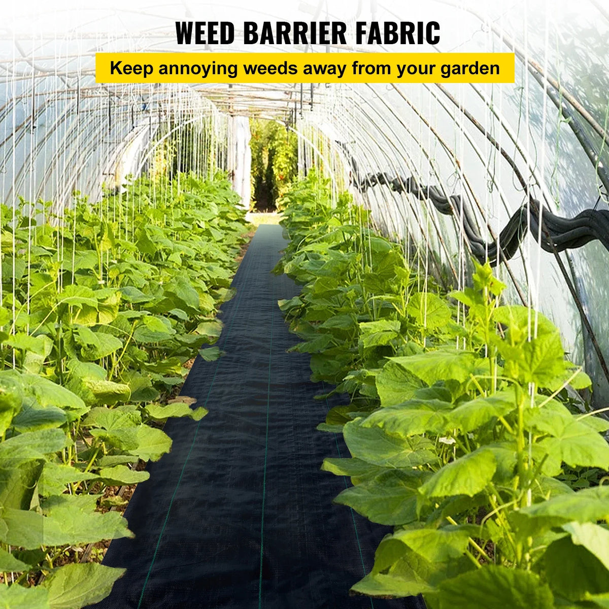 Weed Control Fabric Textile Fabric Heavy Duty Woven Ground Cover Weed Barrier Cloth Blocker Mat for Greenhouse Yard Garden