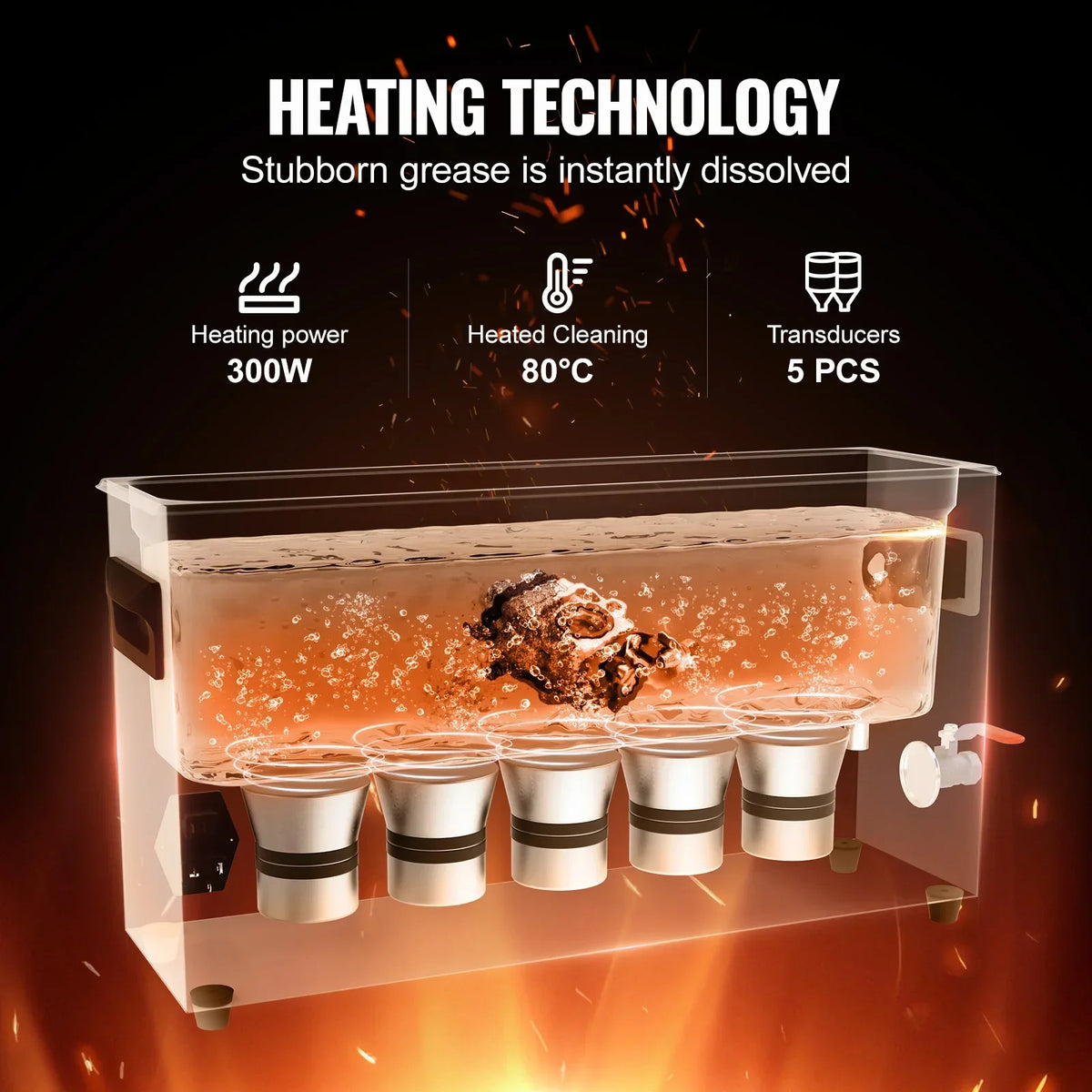 Ultra Sonic Cleaner 2/3/6/10/15/30L 300W 40kHz Digital Ultrasonic with Timer&Heater with Basket for Gun Parts Bullets