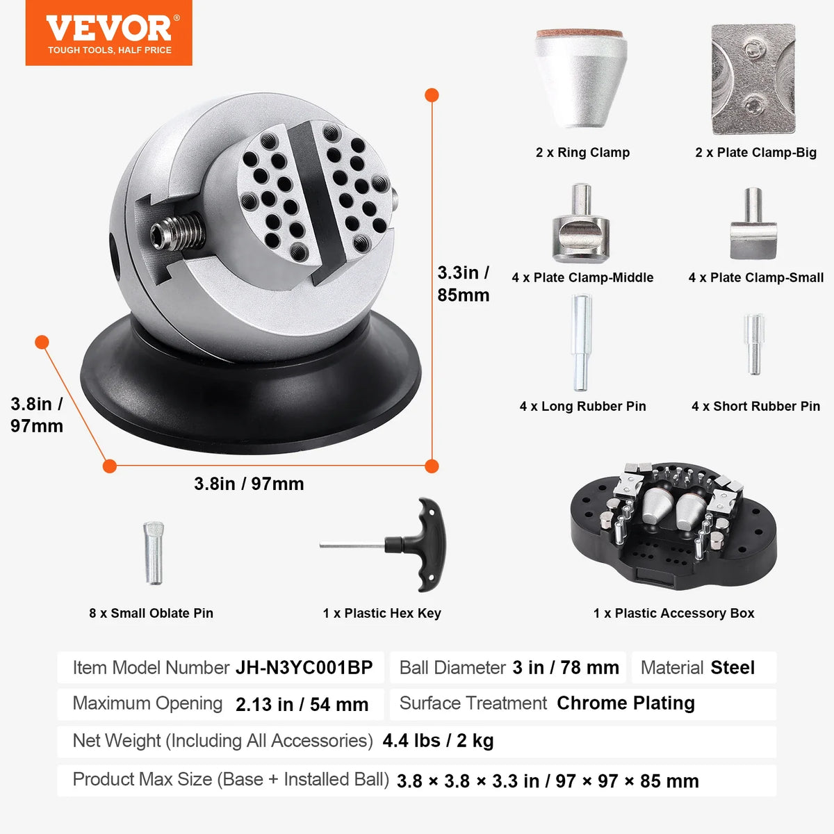 Ball Vise 3" 5" Engraving Setting Tool Standard Rotation Engraving Block Vise Attachment Jewelry Engraving Block Tools