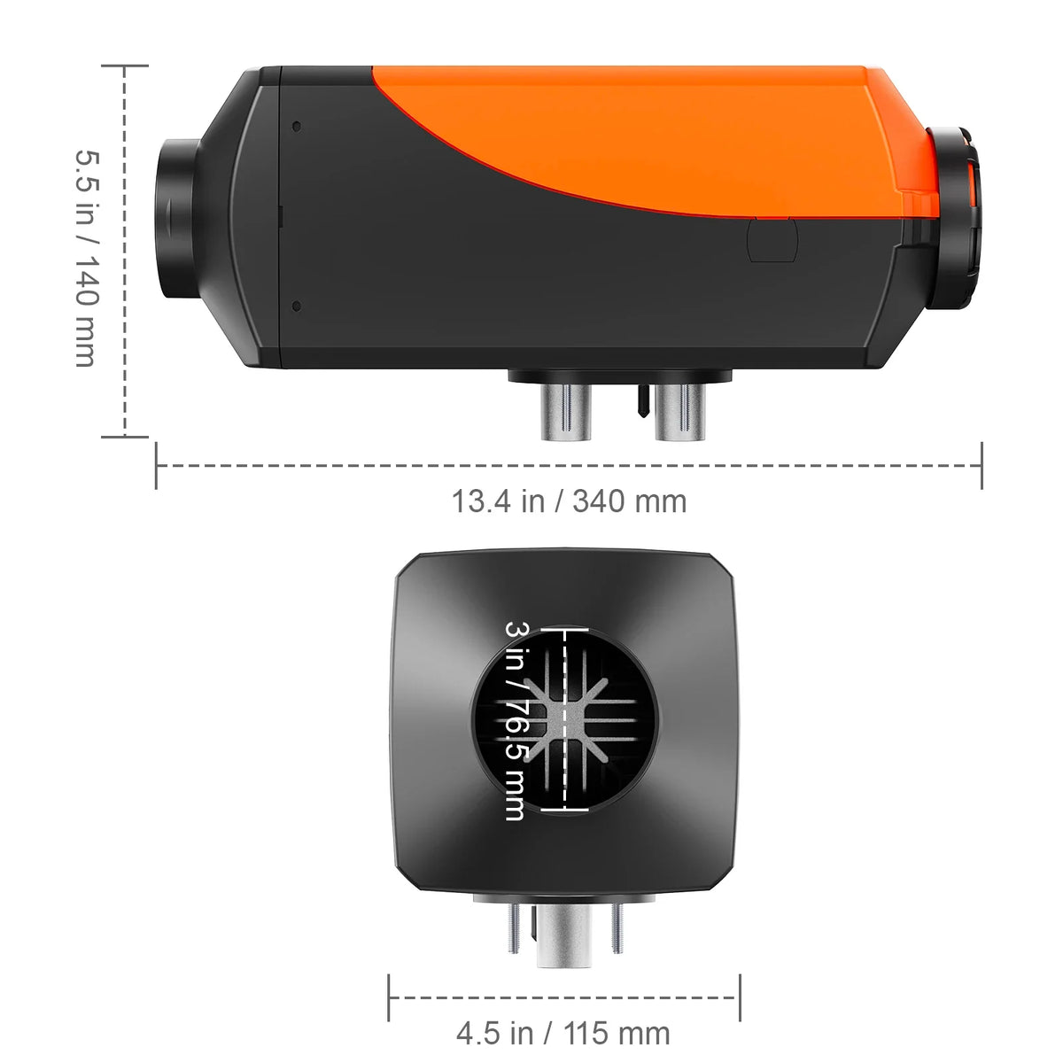 12V Diesel Heater with Remote Control and LCD Display, Rapid Heating for RV Trailer Camper Van Boat And Indoors