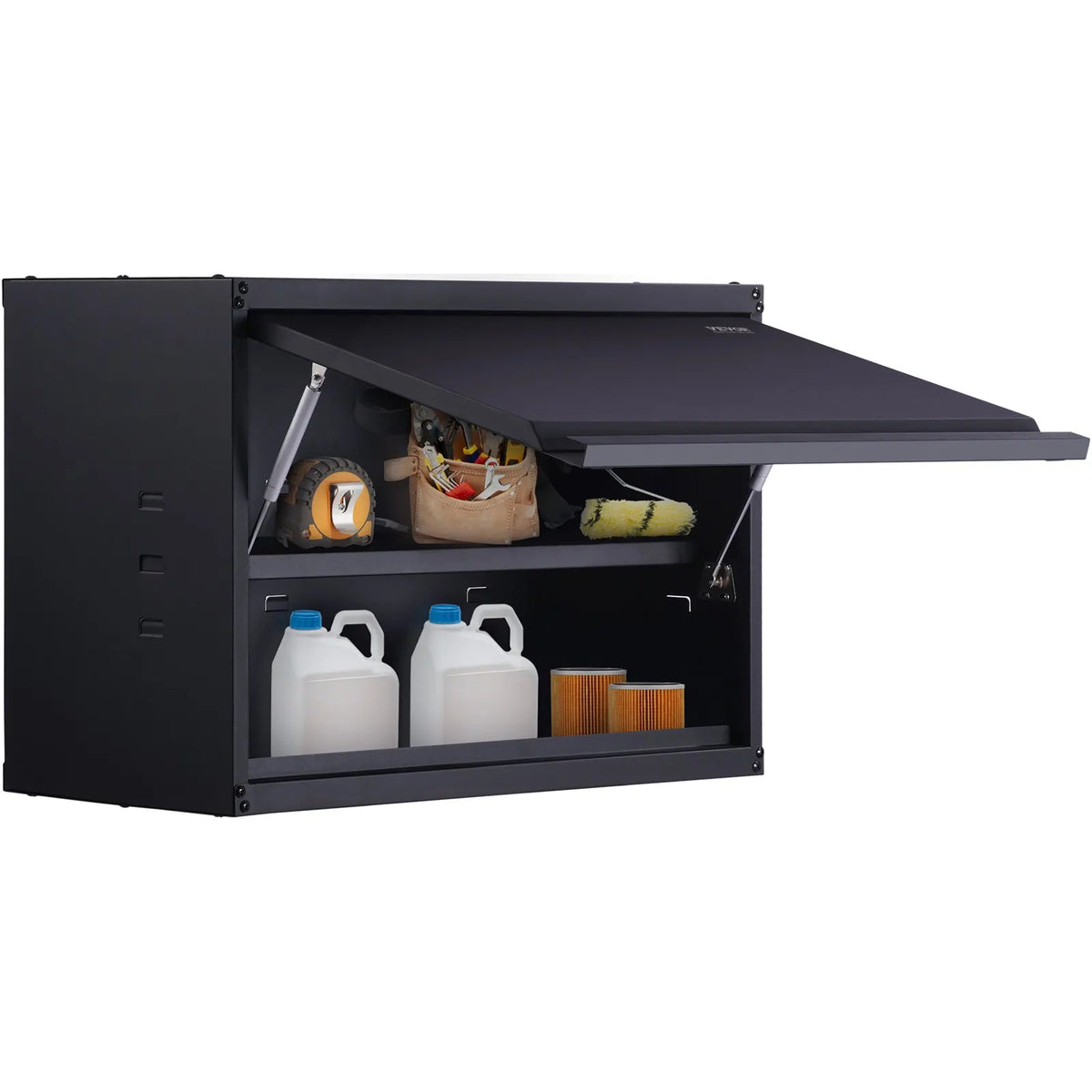 Metal Storage Cabinet, 120lbs Load Capacity per Shelf, 20'' Tall Wall-Mounted Powder-Coating Steel Garage Cabinet