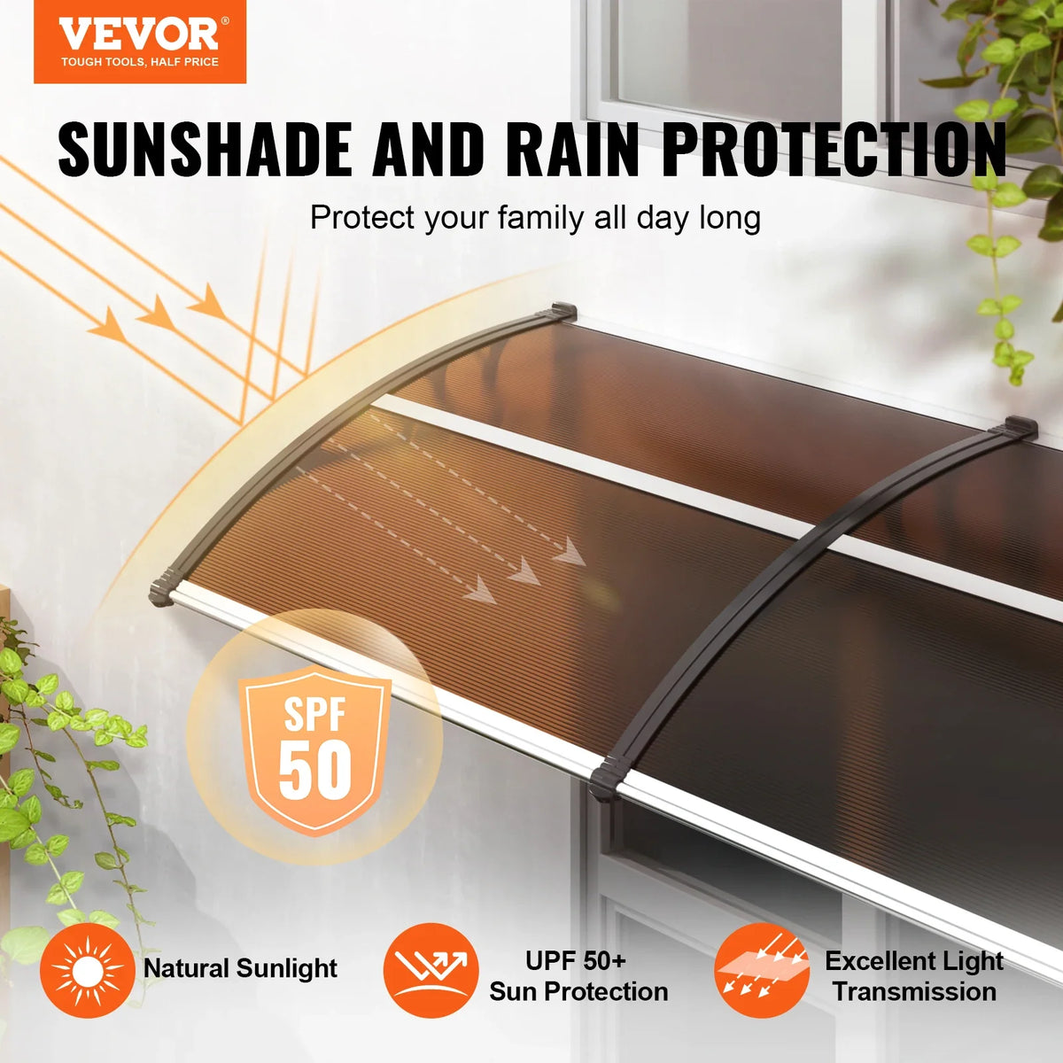 Front Door Overhang Awning Outdoor Window Door Awning Entry Door Window Awning Exterior Sun Shutter Rain Snow Protection