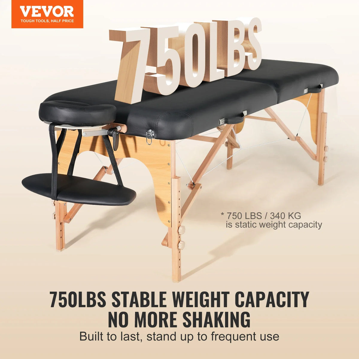 Professional Wide Massage Table 30" W Heavy Duty Folding Massage Table  8-Level Height Adjustable Facial Salon Tattoo Bed