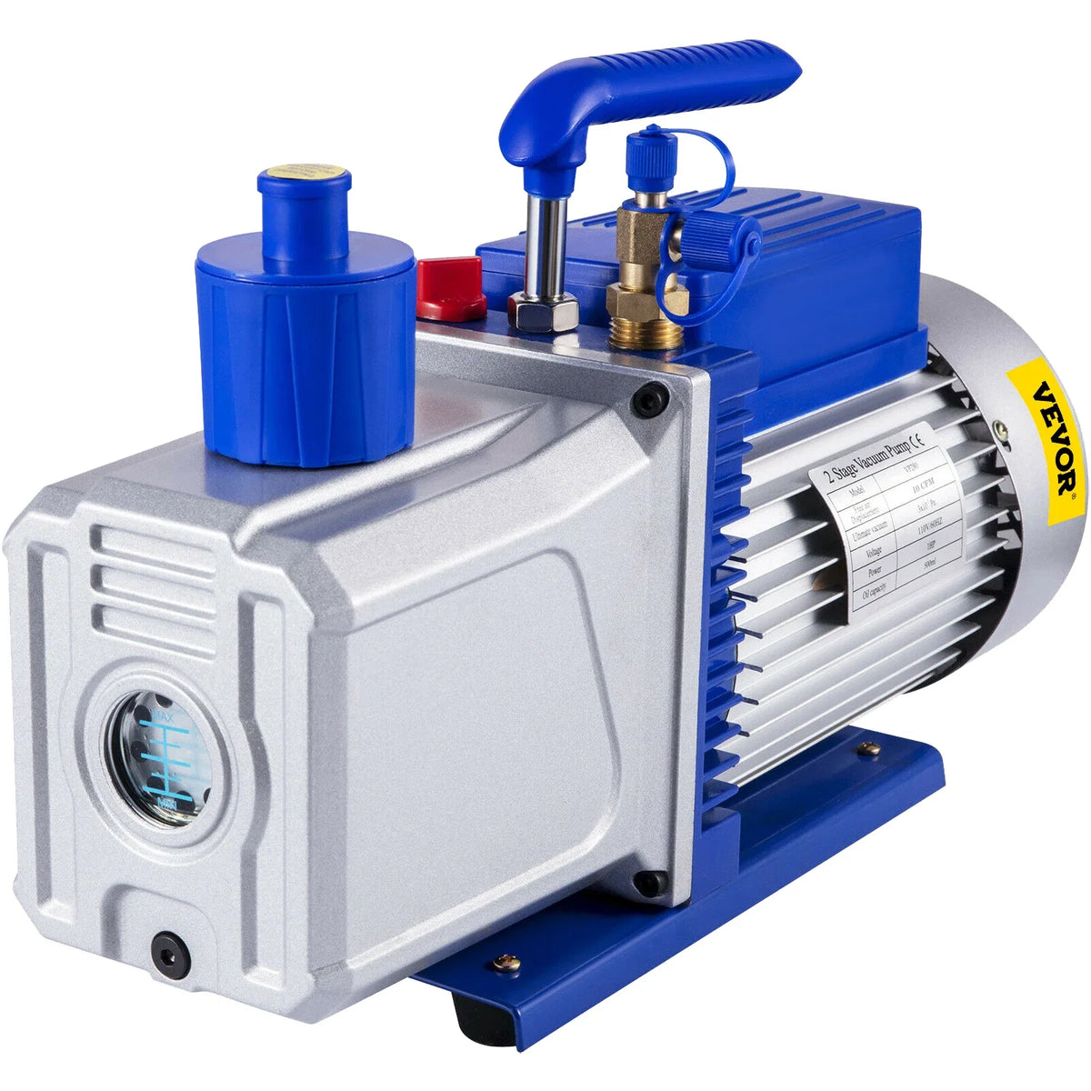 10CFM 1HP Vane Ultimate HVAC Rotary Auto AC Refrigerant Vacuum Pump, for Automobile Reparation Vacuum Evacuation