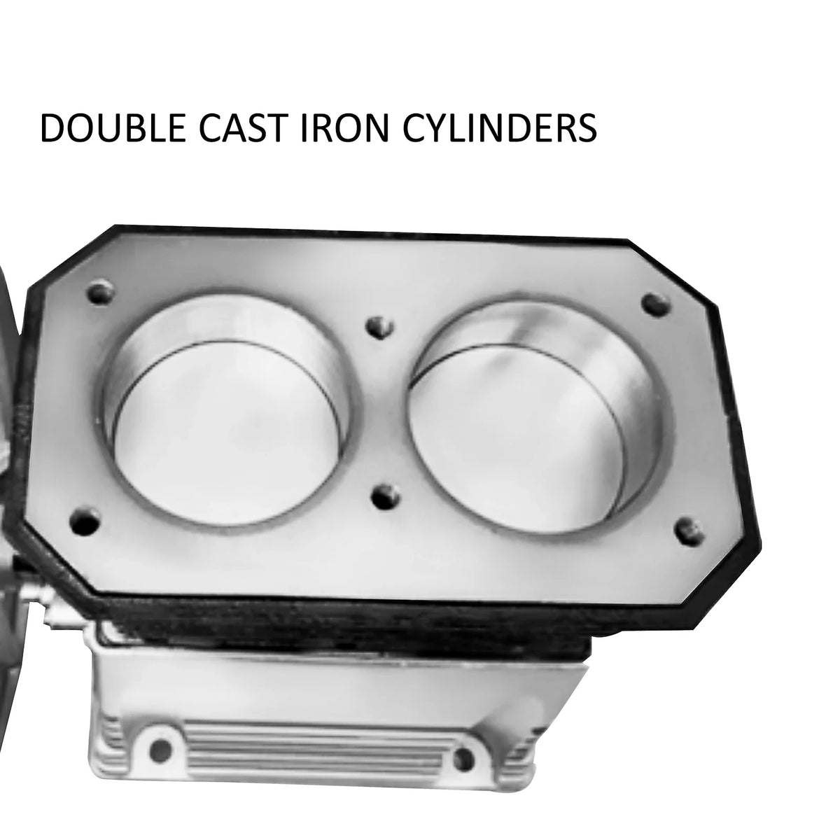 3HP 12CFM 1300RPM High-Spped Single Stage Twin Cylinder Aluminum Air Compressor Head Piston Style Splash Lubrication Pump