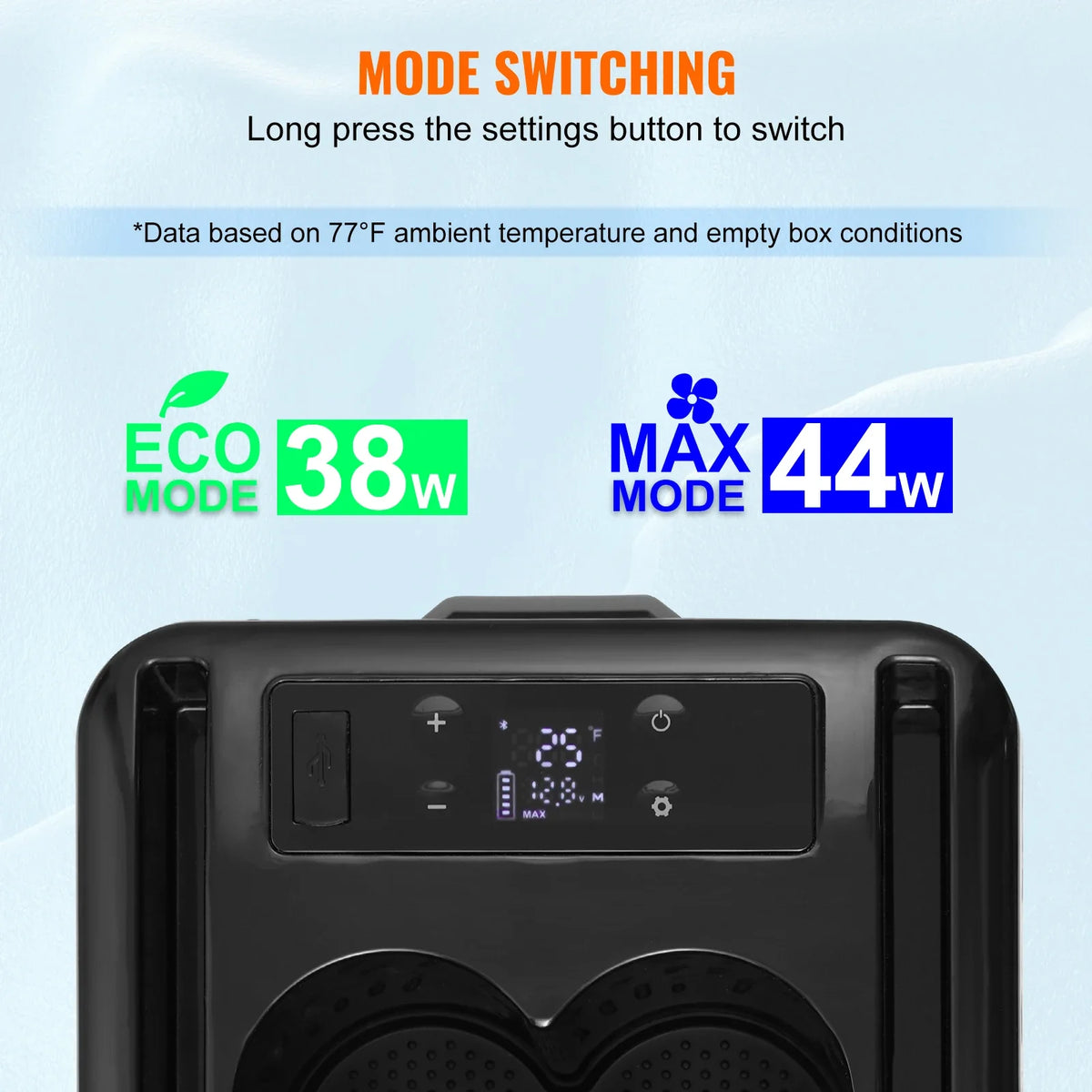 15L Car RefrigeratorCar Armrest Refrigerator Fridge Single Zone Freezer -4℉-68℉ Adjustable Range 12/24V DC and Cooler