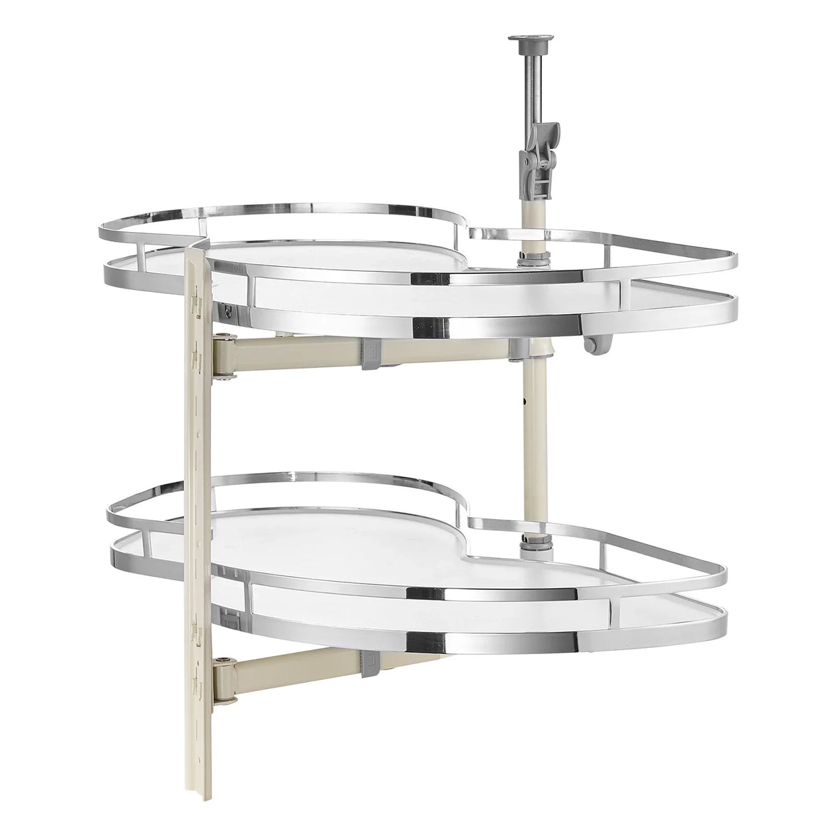 Swing Left Blind Corner Cabinet, Pull Out Organizer for 36 inch Width Blind Cabinet, 2 Tier Height Adjustable Swing Tray