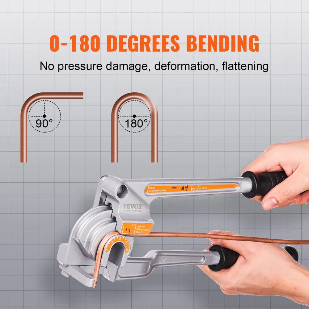 Pipe Tube Bender 3 in 1 Manual Copper Tube Bending Aluminum Pipe Bender Tool for HVAC Air Conditioning Refrigerator Repair