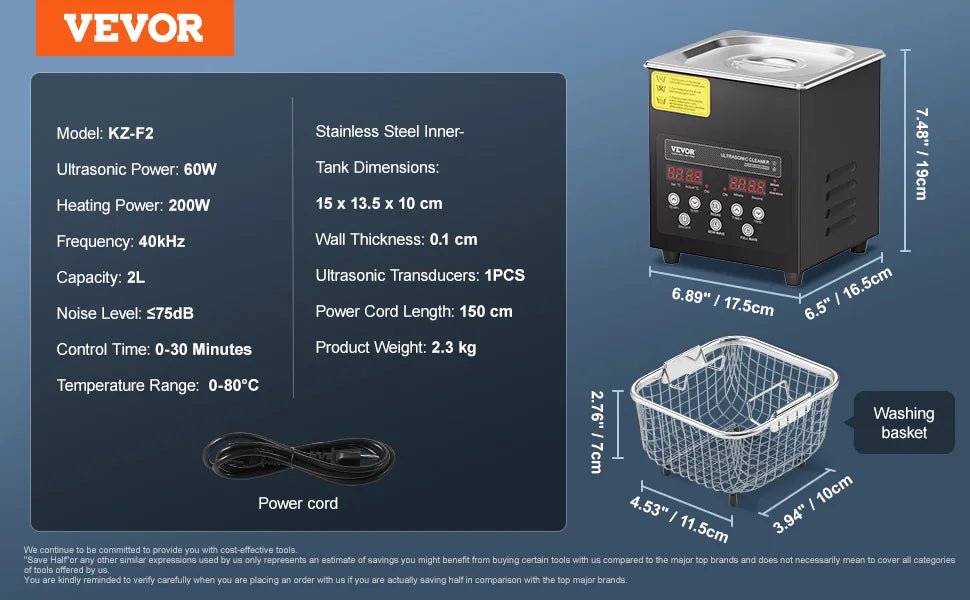 Ultra Sonic Cleaner 2/3/6/10/15/30L 300W 40kHz Digital Ultrasonic with Timer&Heater with Basket for Gun Parts Bullets