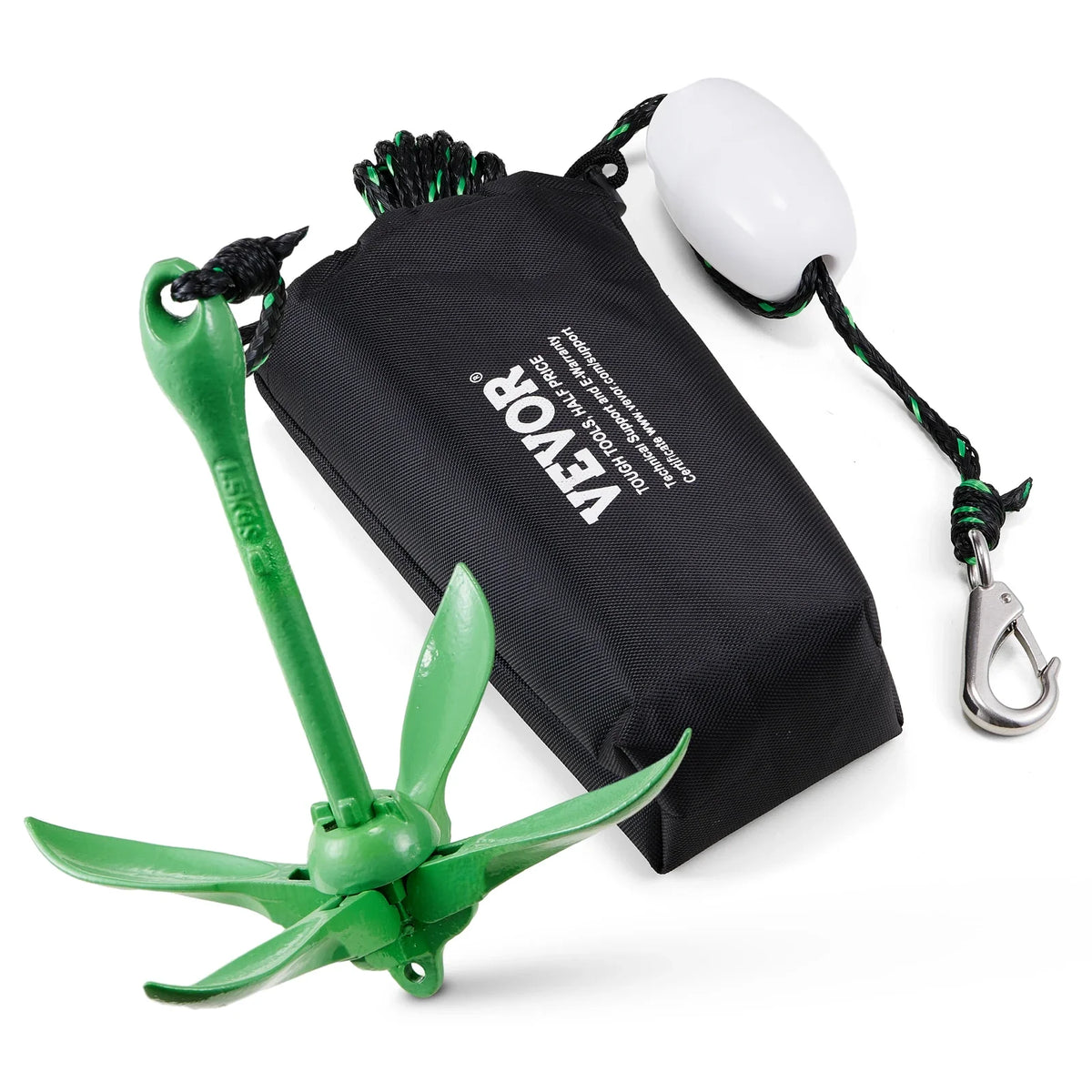 3.5 lb Paddle Board Anchor Kit with Storage Bag and Snap Hook Kayak Accessories for Kayaks Small Boats Canoes